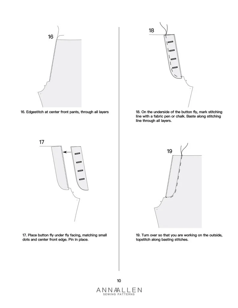 Anna Allen - Philippa Trousers Pattern - Image 8