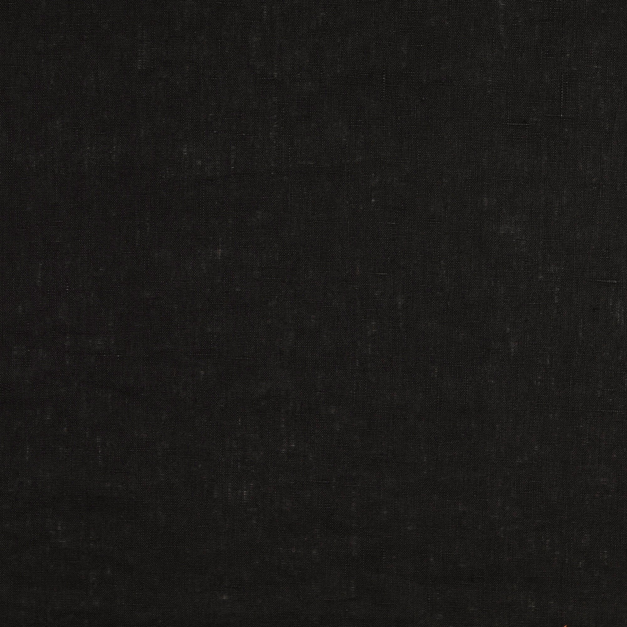 Black Pure Fine Linen Fabric - Image 2