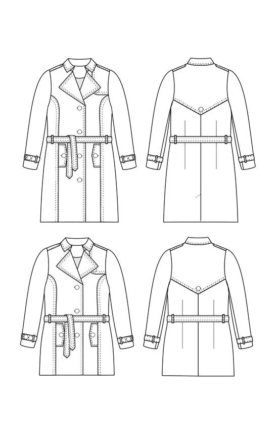 Cashmerette Chilton Trench Coat Sewing Pattern - Image 4