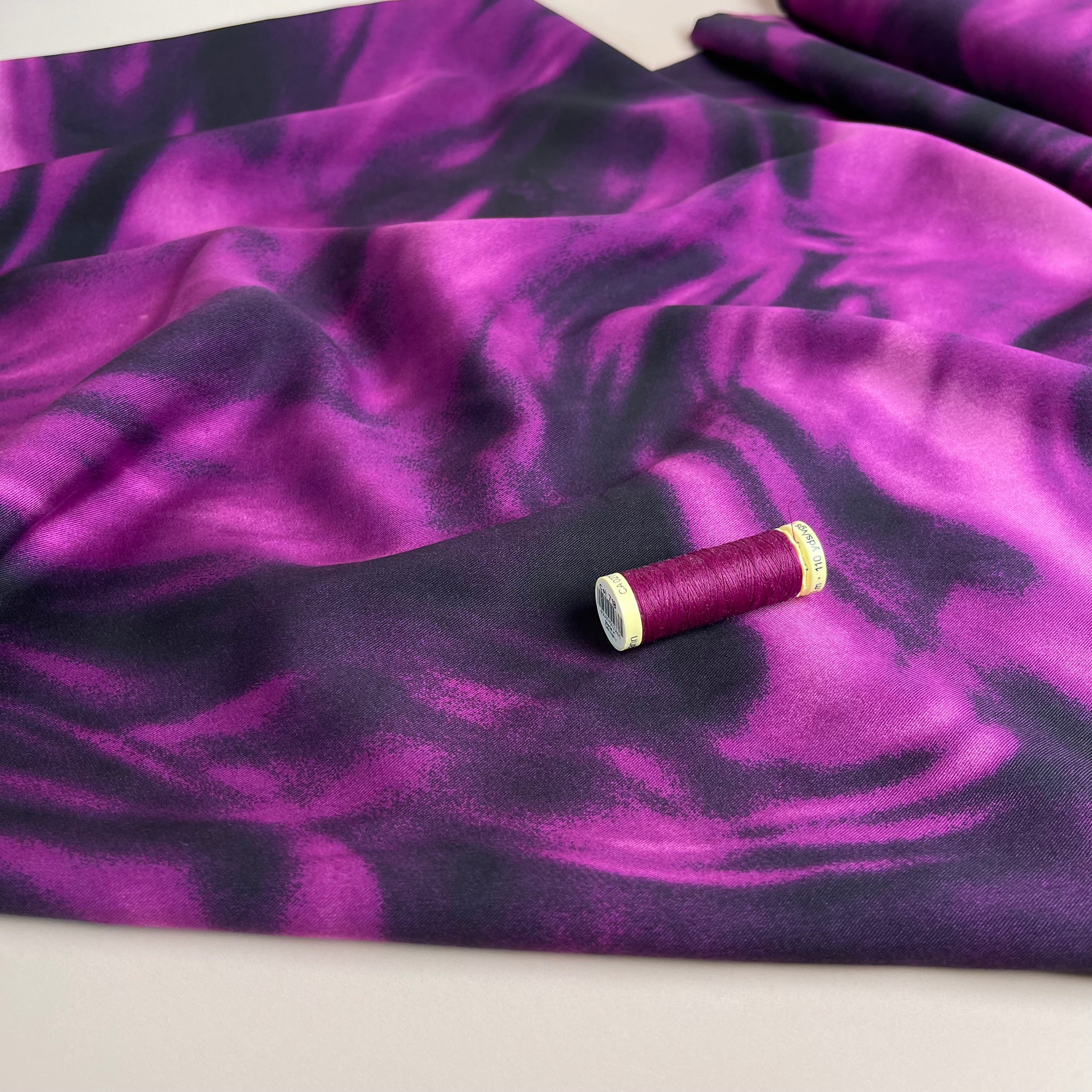 Cindy in Magenta Lyocell Twill Fabric - Image 5