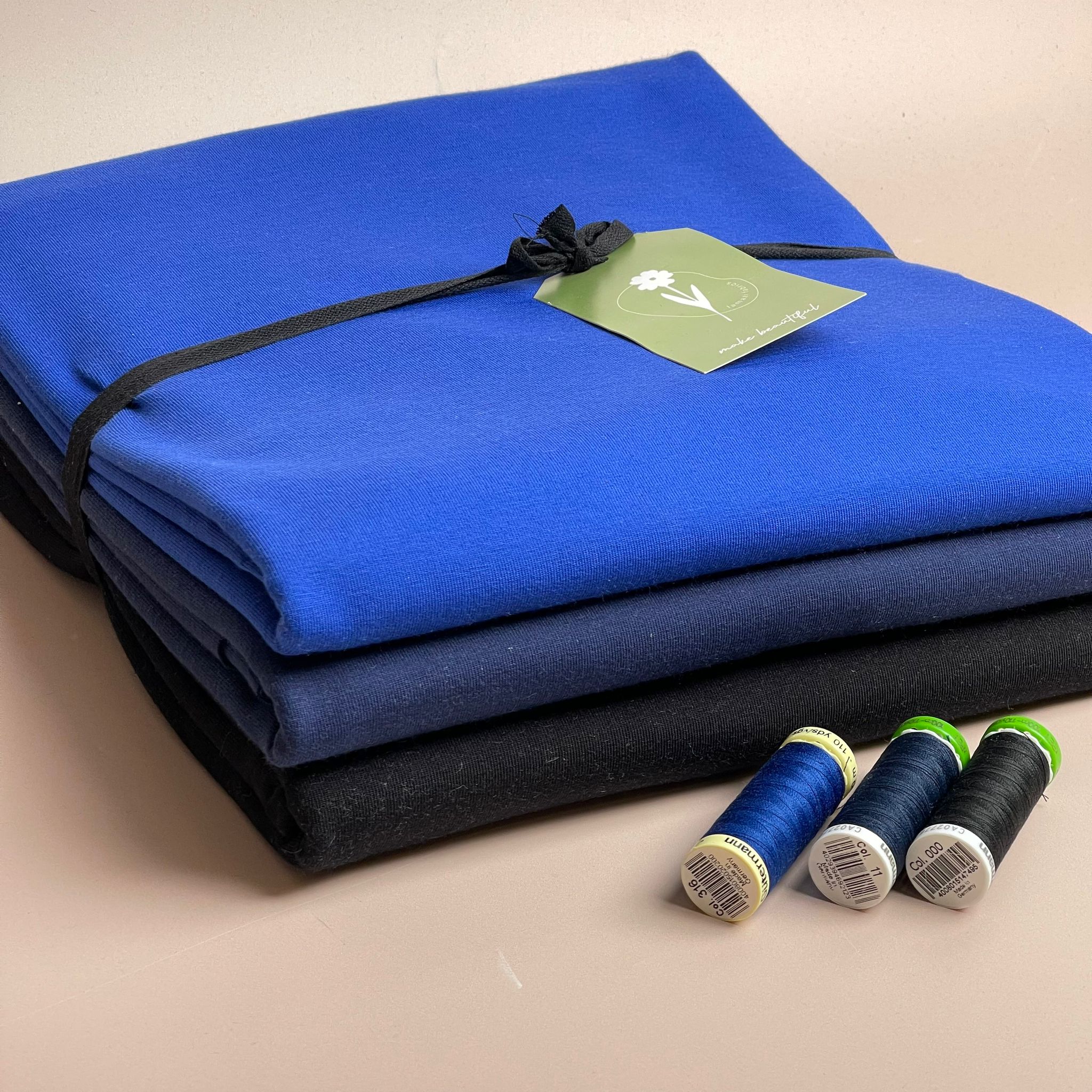 Colour Bundles - Classic Blues Essential Chic Cotton Jersey Fabrics - Image 7