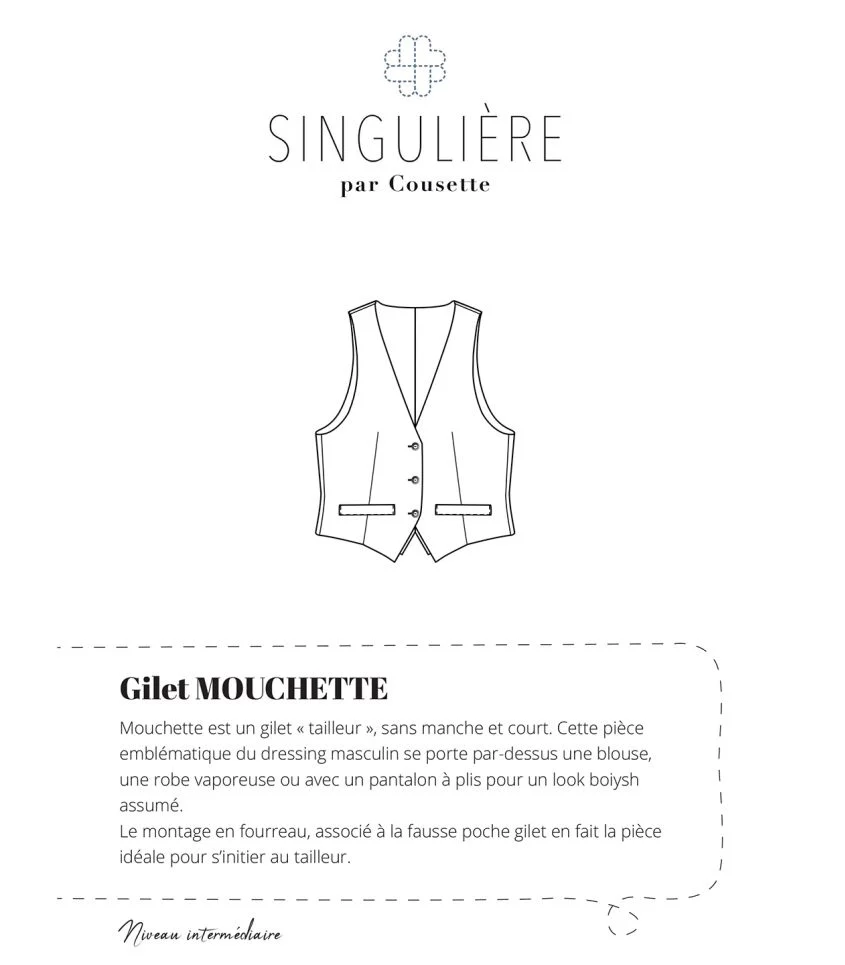 Cousette - Mouchette Vest Sewing Pattern - Image 9
