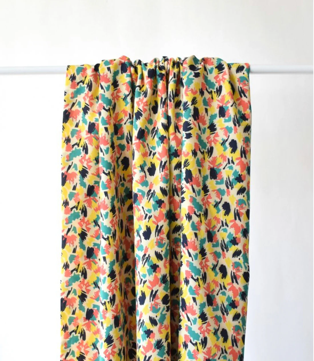 Cousette - Pollen Coral Viscose Fabric - Image 4