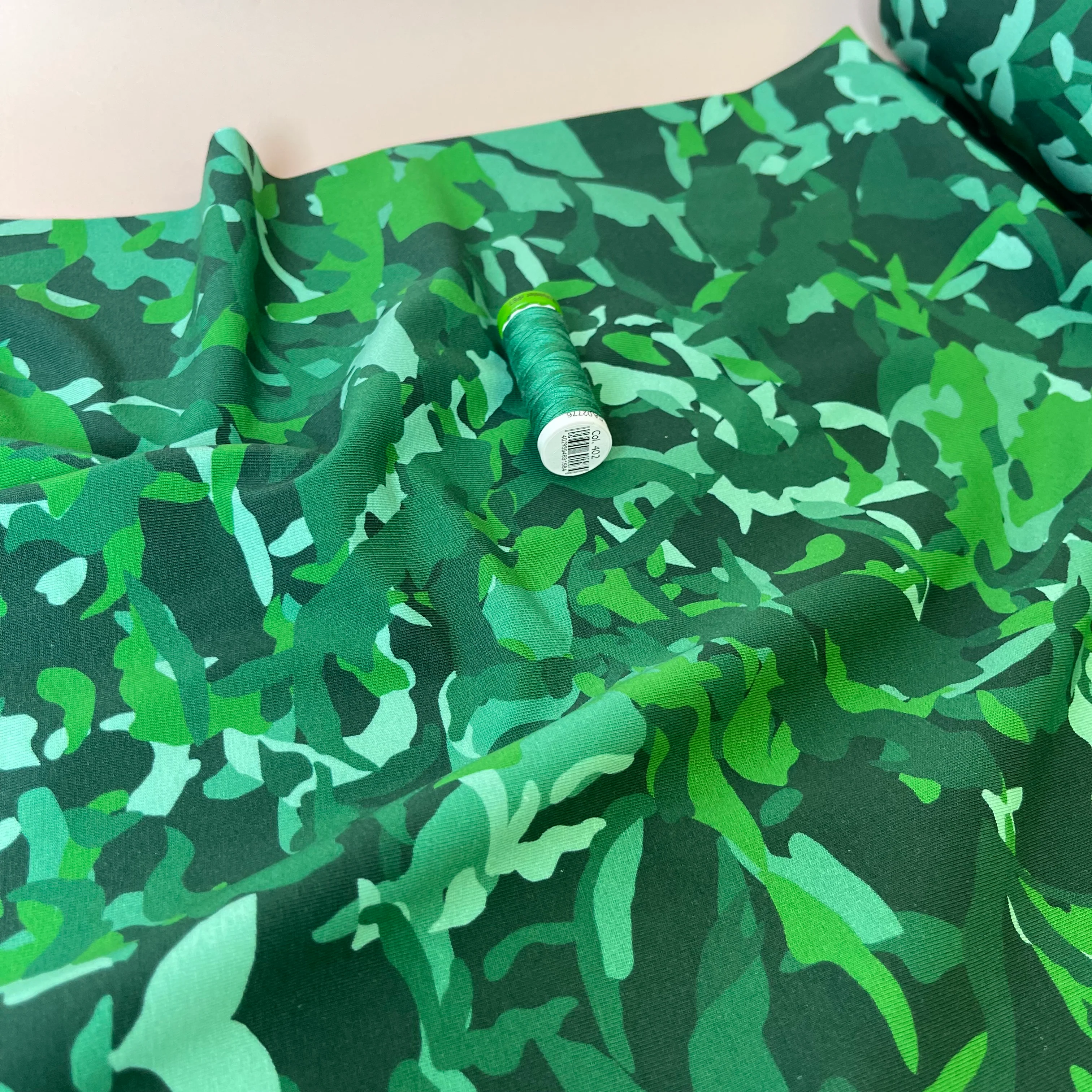 Danish Design - Camo Foliage Cotton Jersey - Image 5