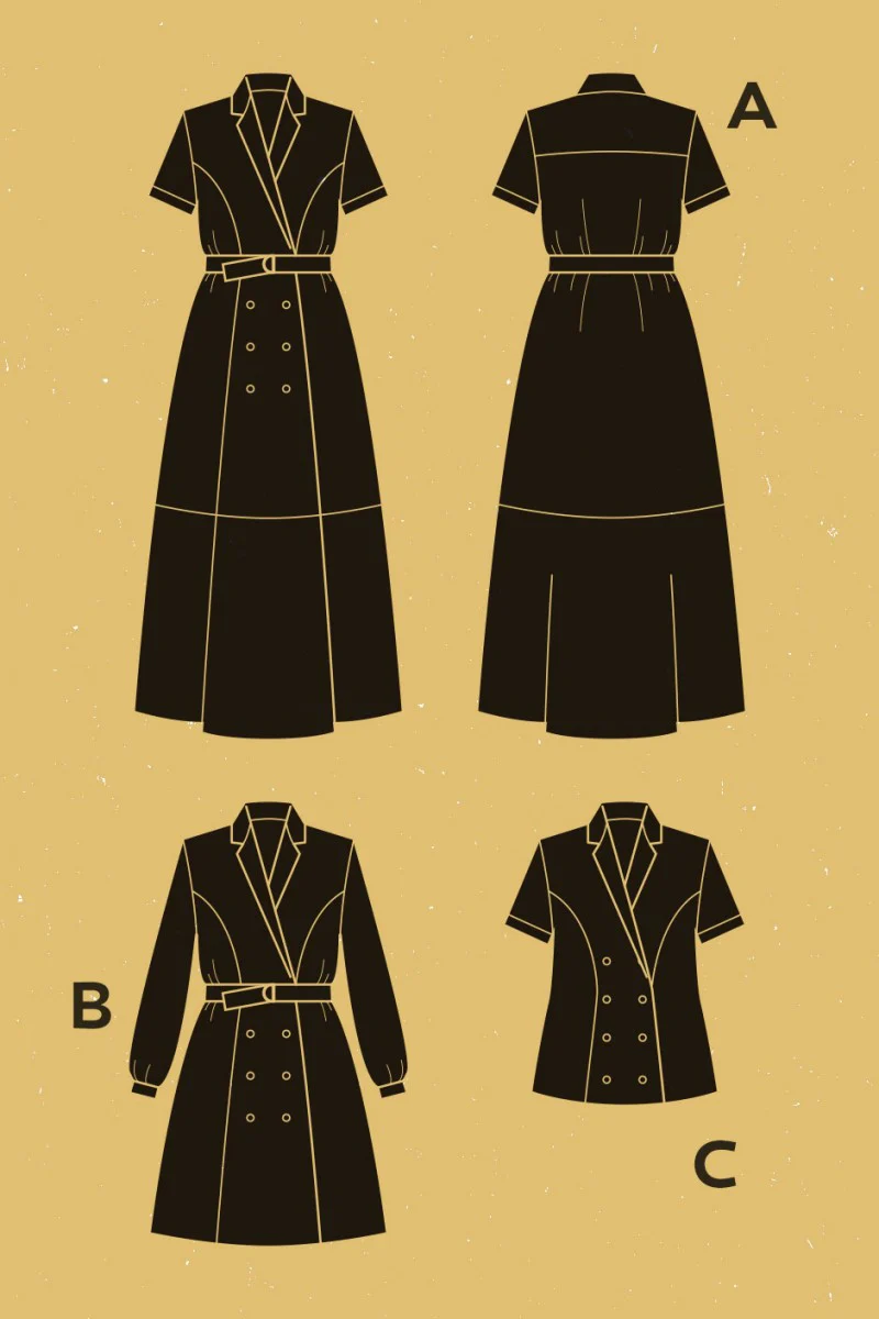 Deer & Doe - PASSIFLORE COAT DRESS Sewing Pattern - Image 21