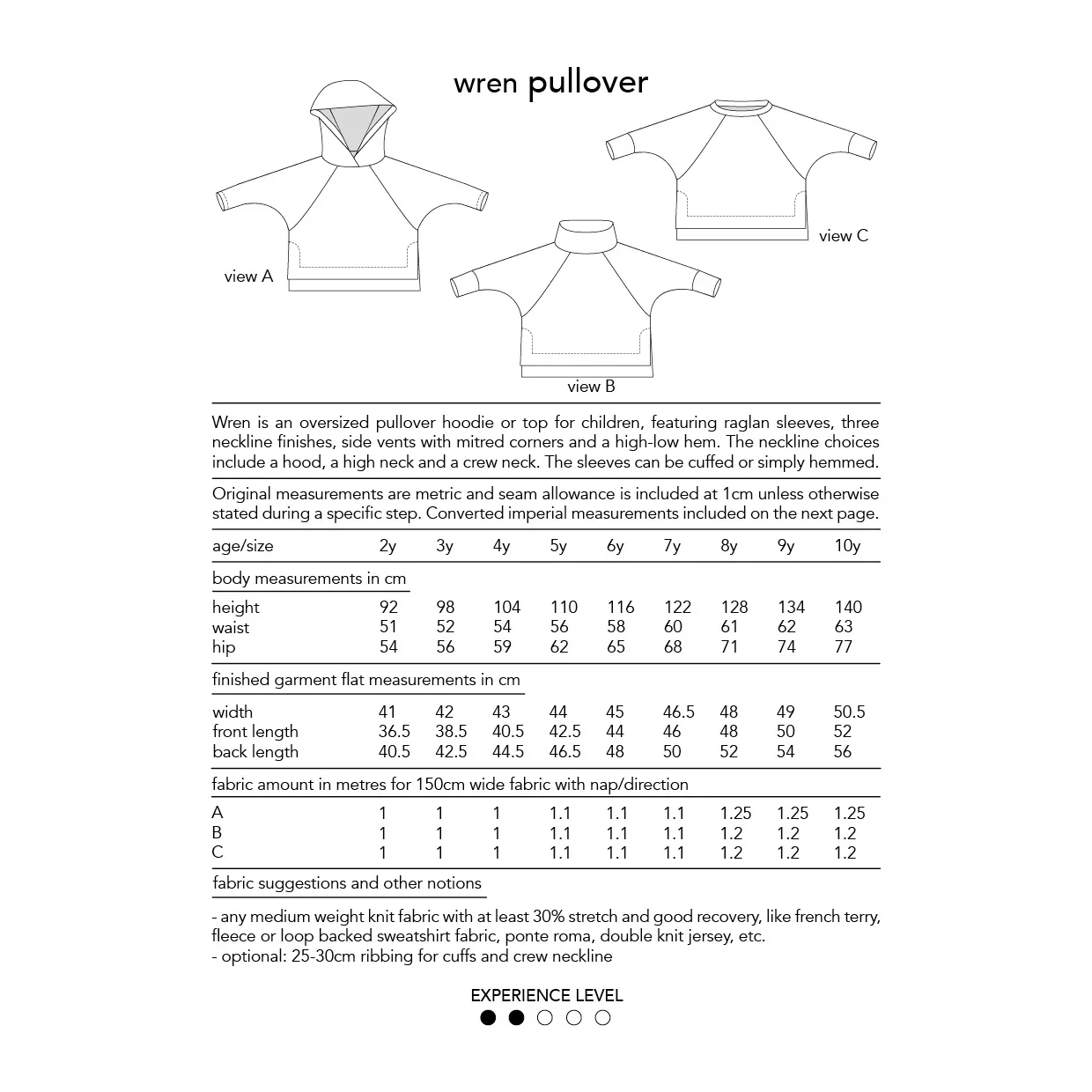 Dhurata Davies - Wren Pullover - Paper Children's Sewing Pattern - Image 10