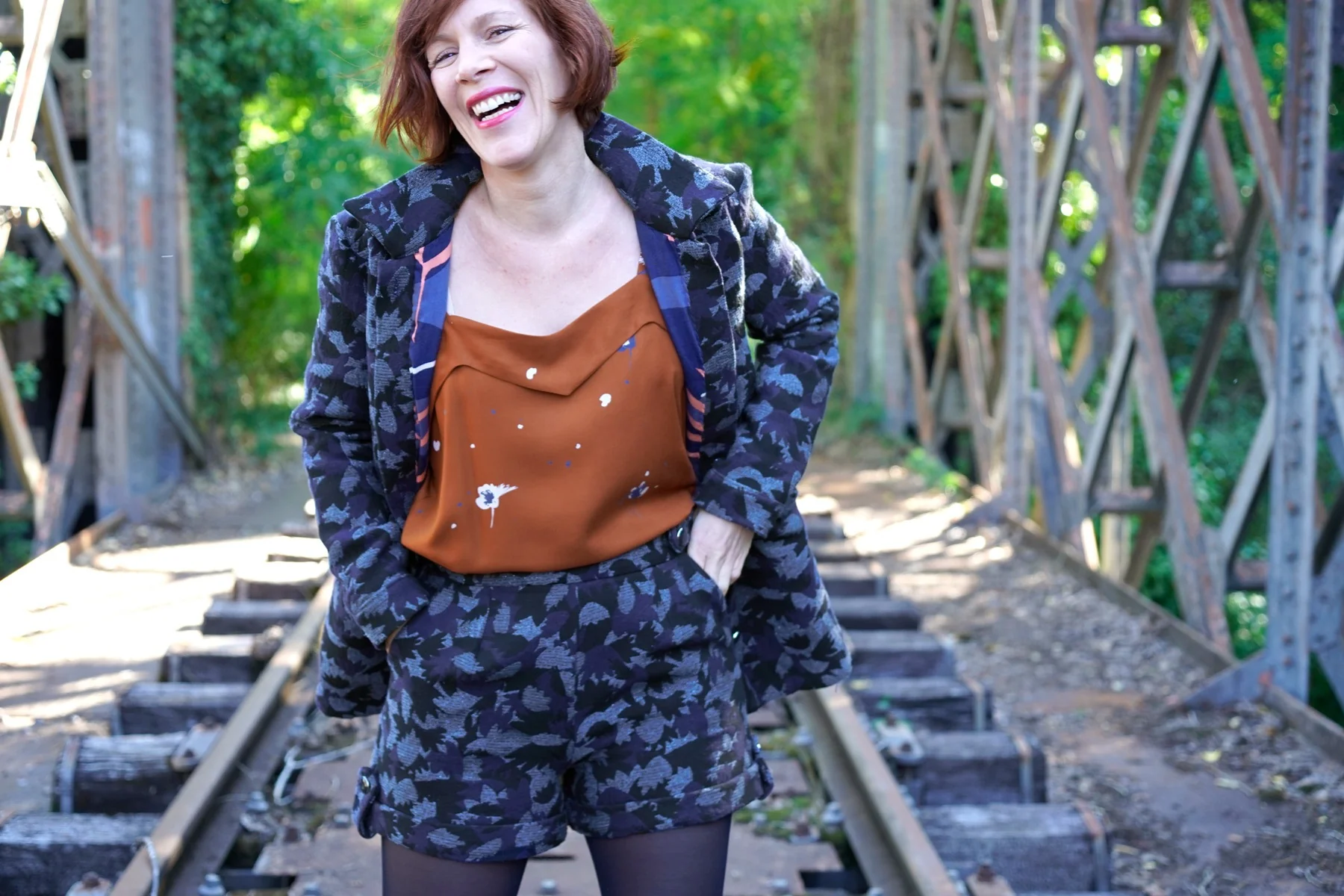 Églantine & Zoé - Blue Crocus Jacquard Fabric - Image 14