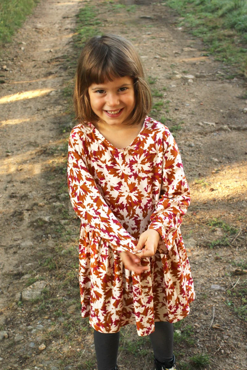 Églantine & Zoé - Flora Caramel Viscose Poplin Fabric - Image 14