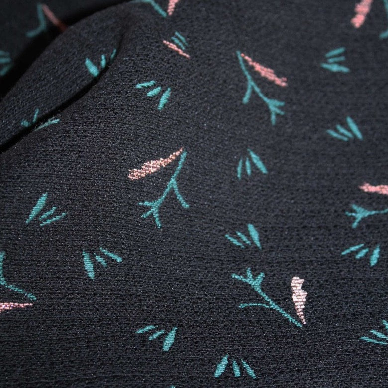 Églantine & Zoé - Ramo Jacquard Black Fabric - Image 3