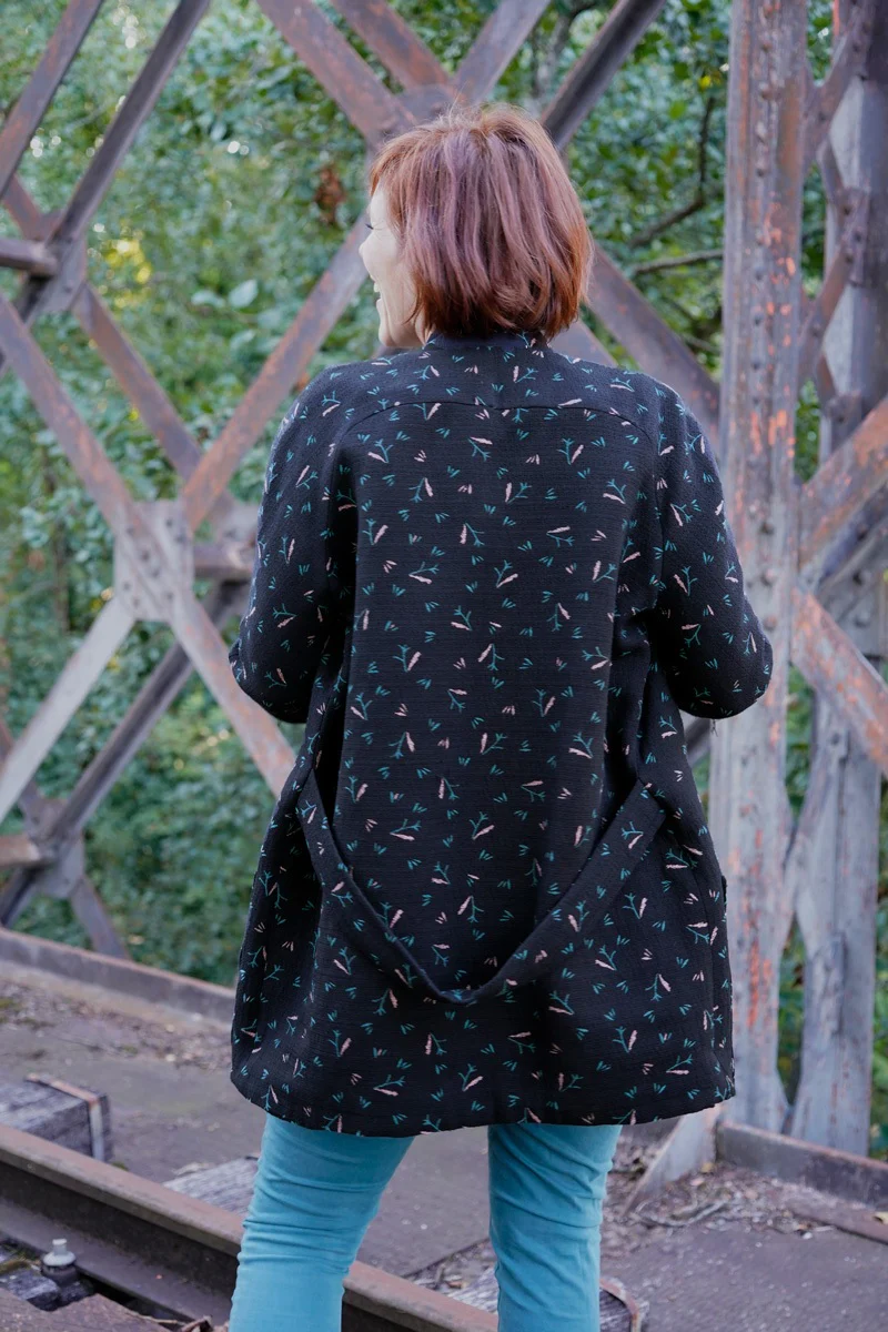 Églantine & Zoé - Ramo Jacquard Black Fabric - Image 9