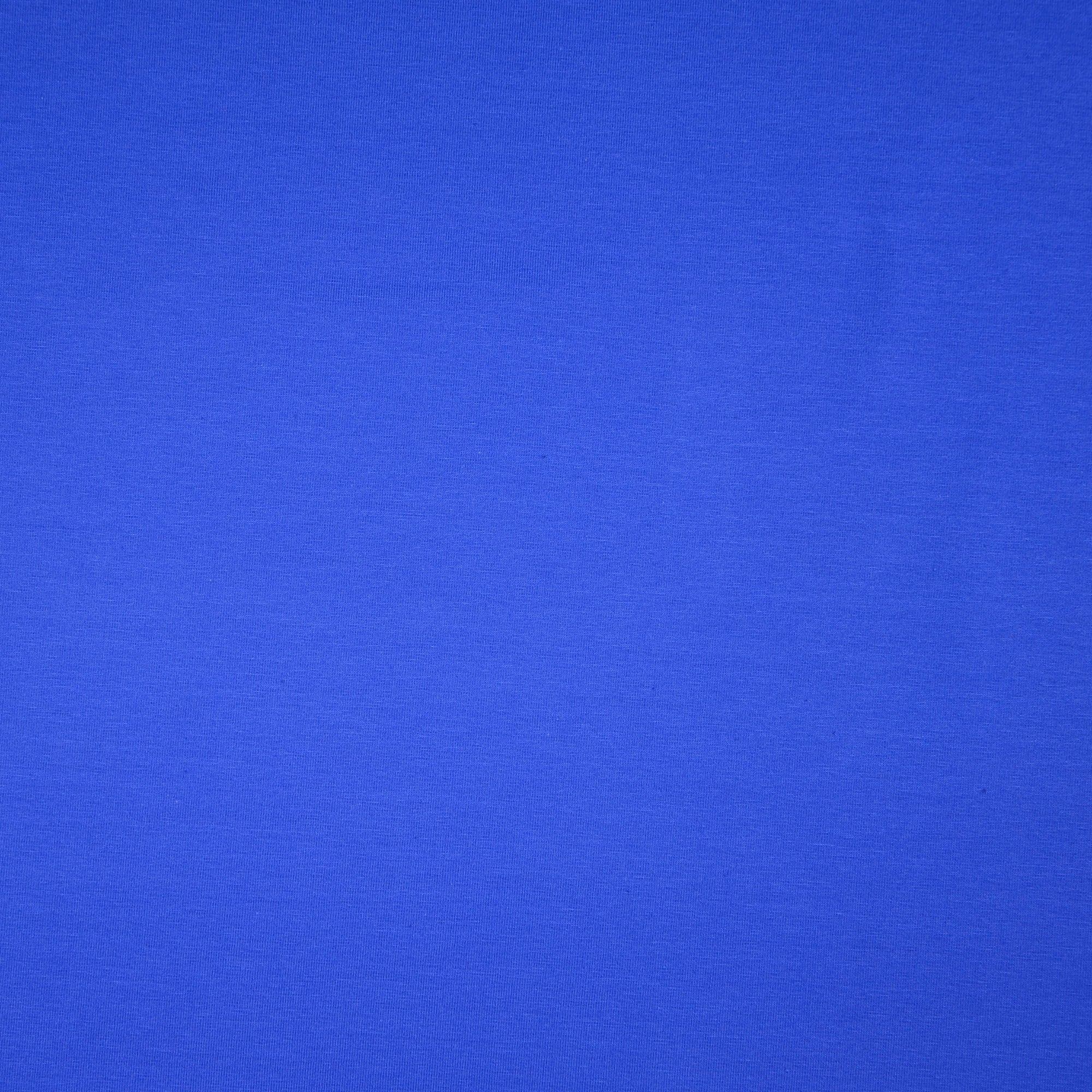 Essential Chic Royal Blue Plain Cotton Jersey Fabric - Image 2