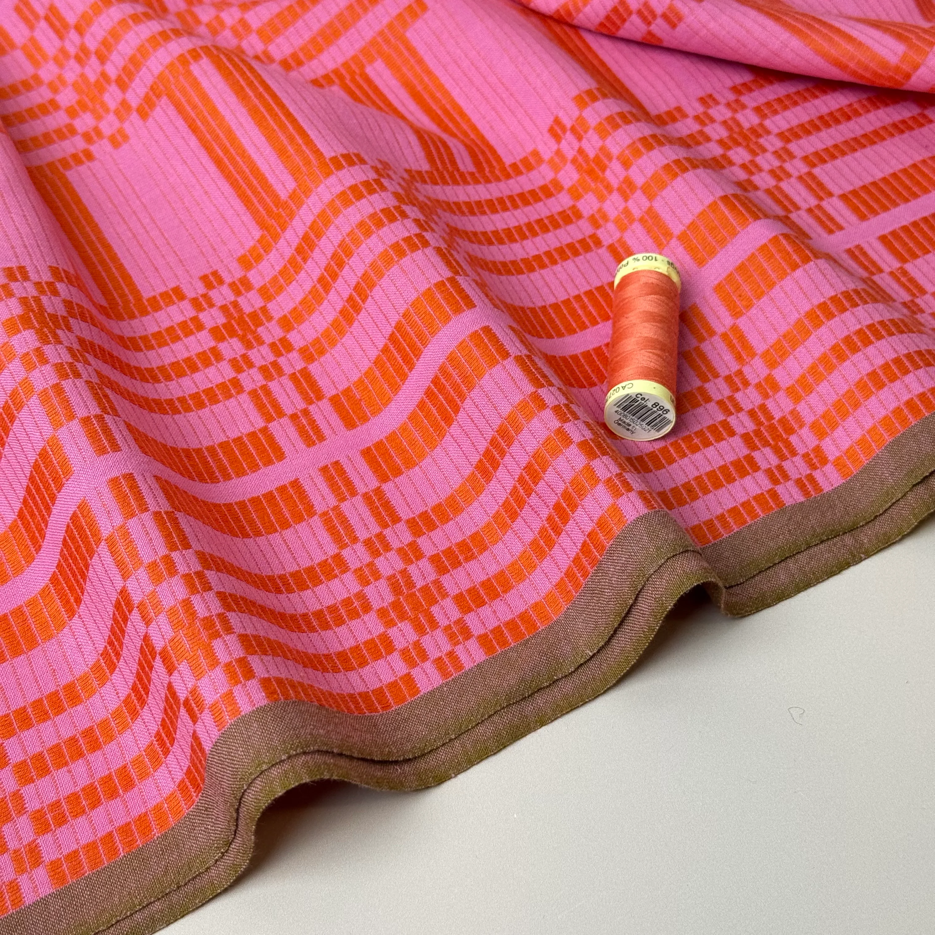 Fableism Supply Co - Pink & Red Astrid Weave Yarn Dyed Cotton from Swedish Holidays - Image 3