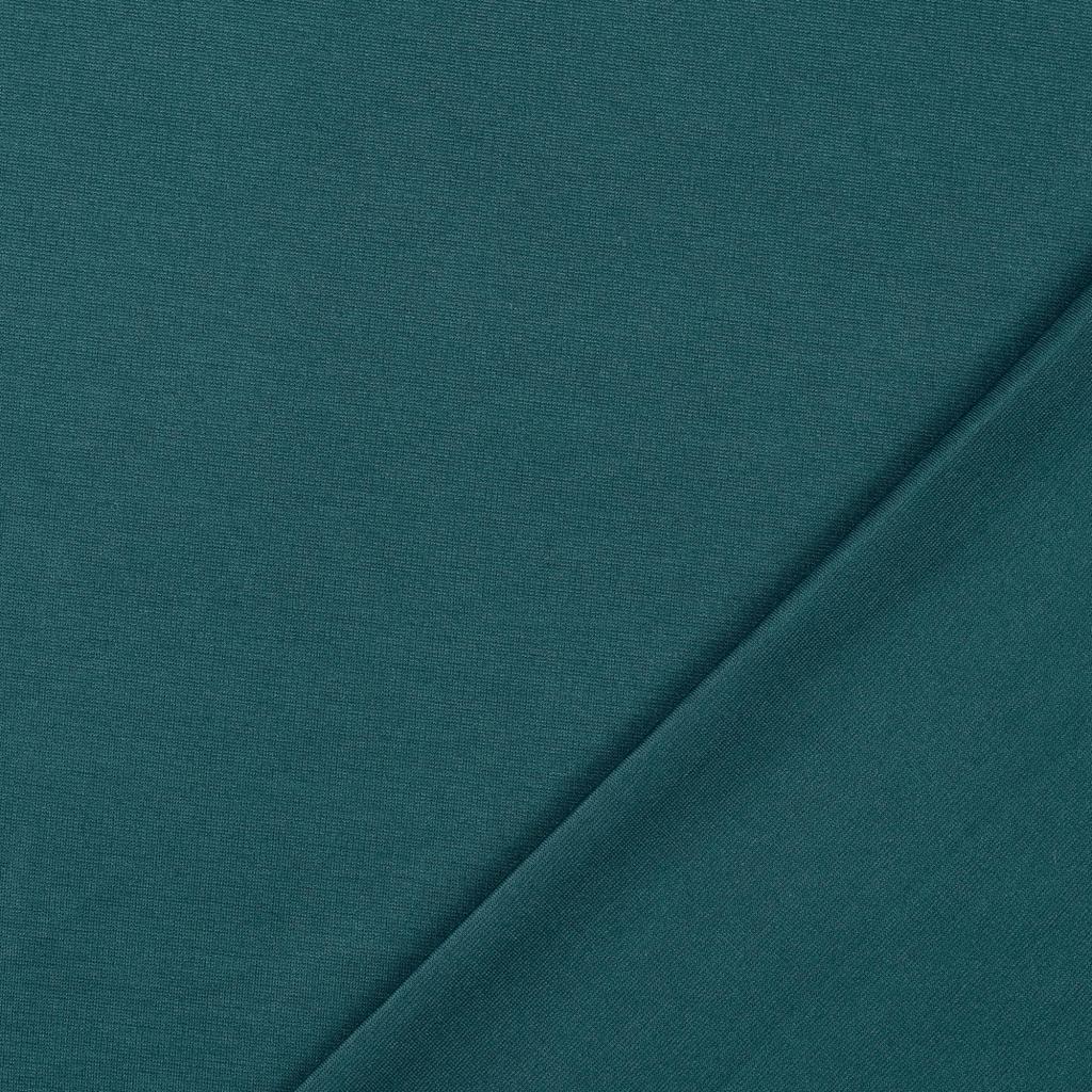 REMNANT 0.45 Metre - Forest Green Viscose Ponte Roma Double Knit Fabric - Image 2