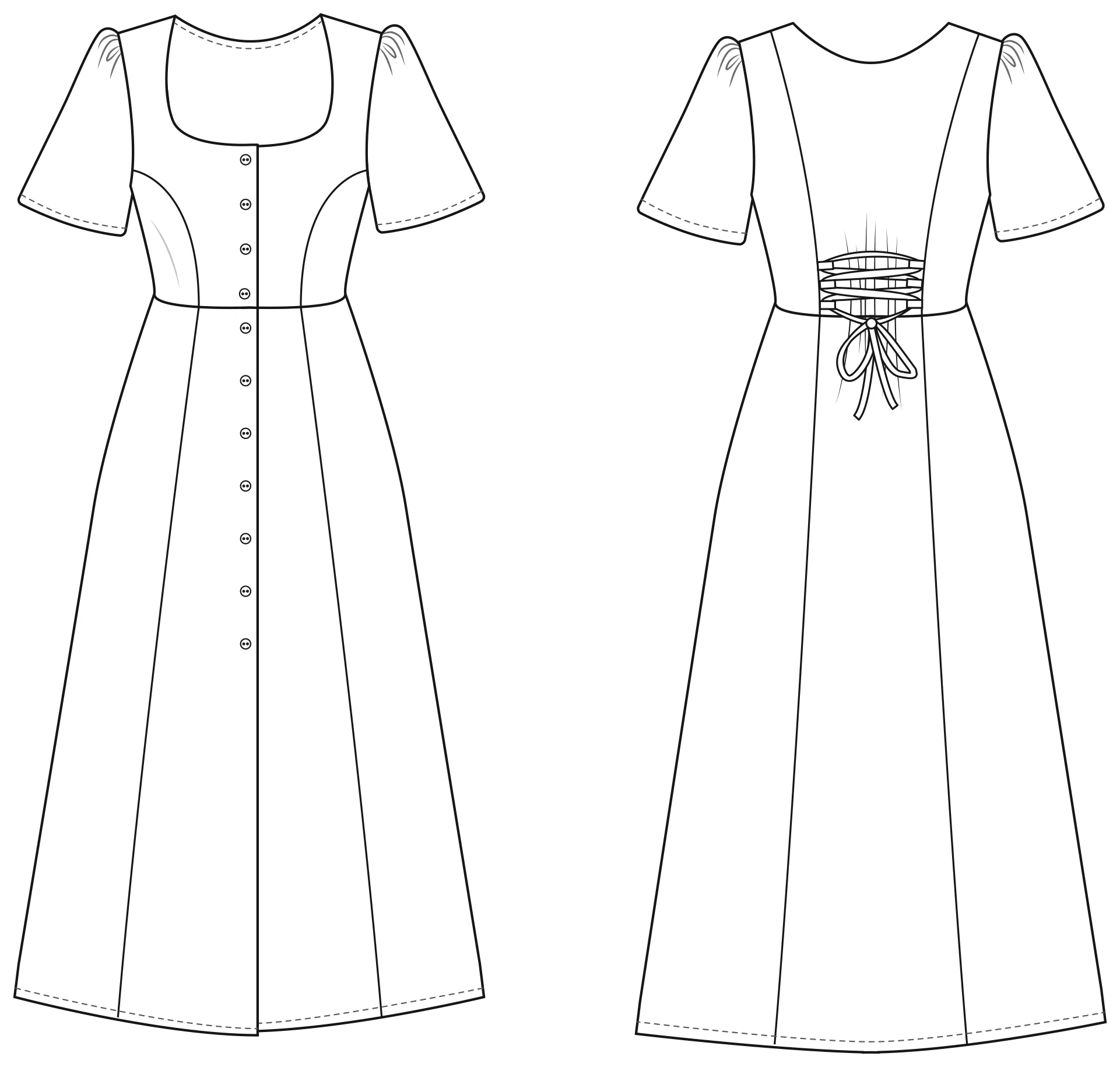 FRIDAY Pattern Co the Hughes Dress Sewing Pattern - Image 9