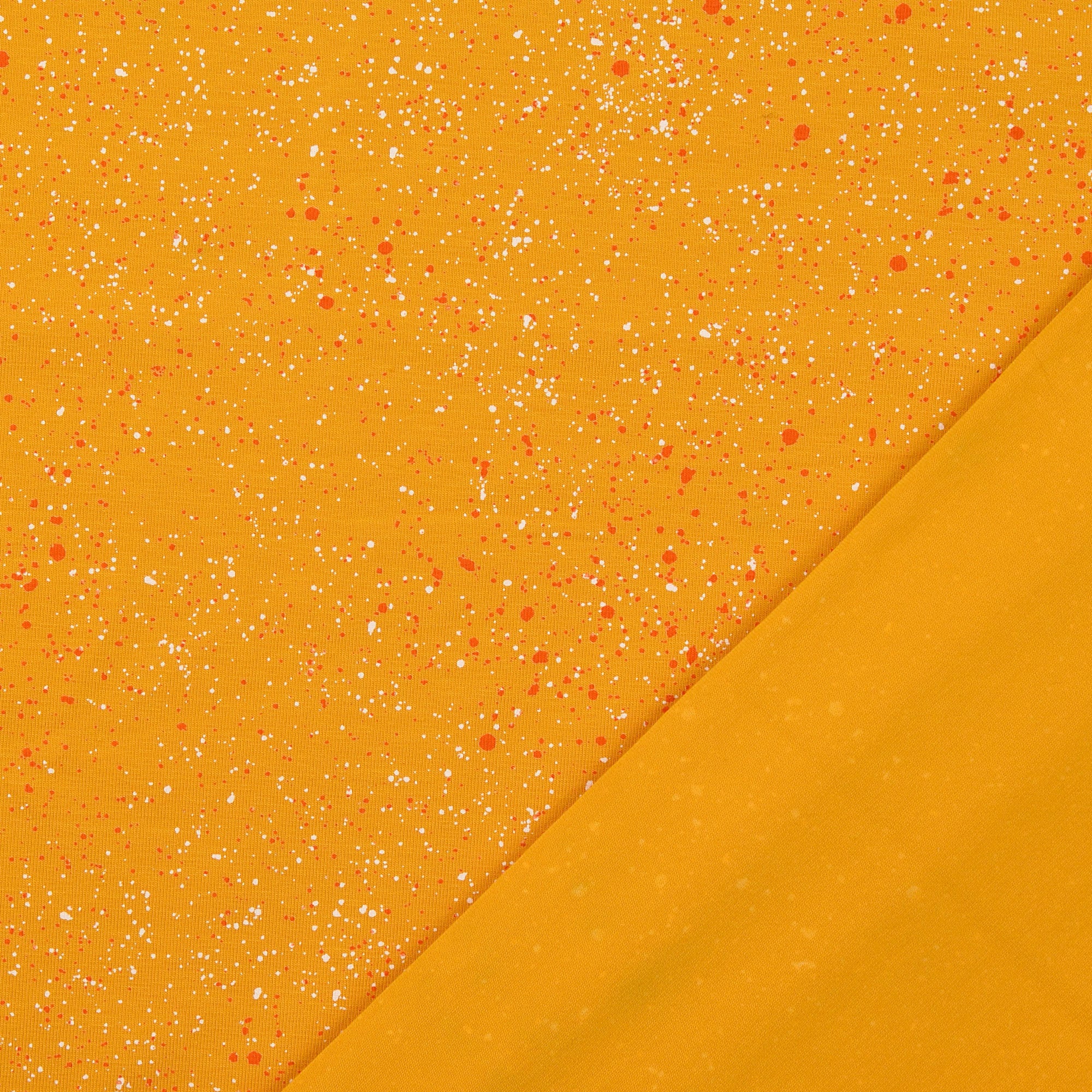 REMNANT 0.44 Metre - Galaxy Yellow Cotton Jersey Fabric - Image 3