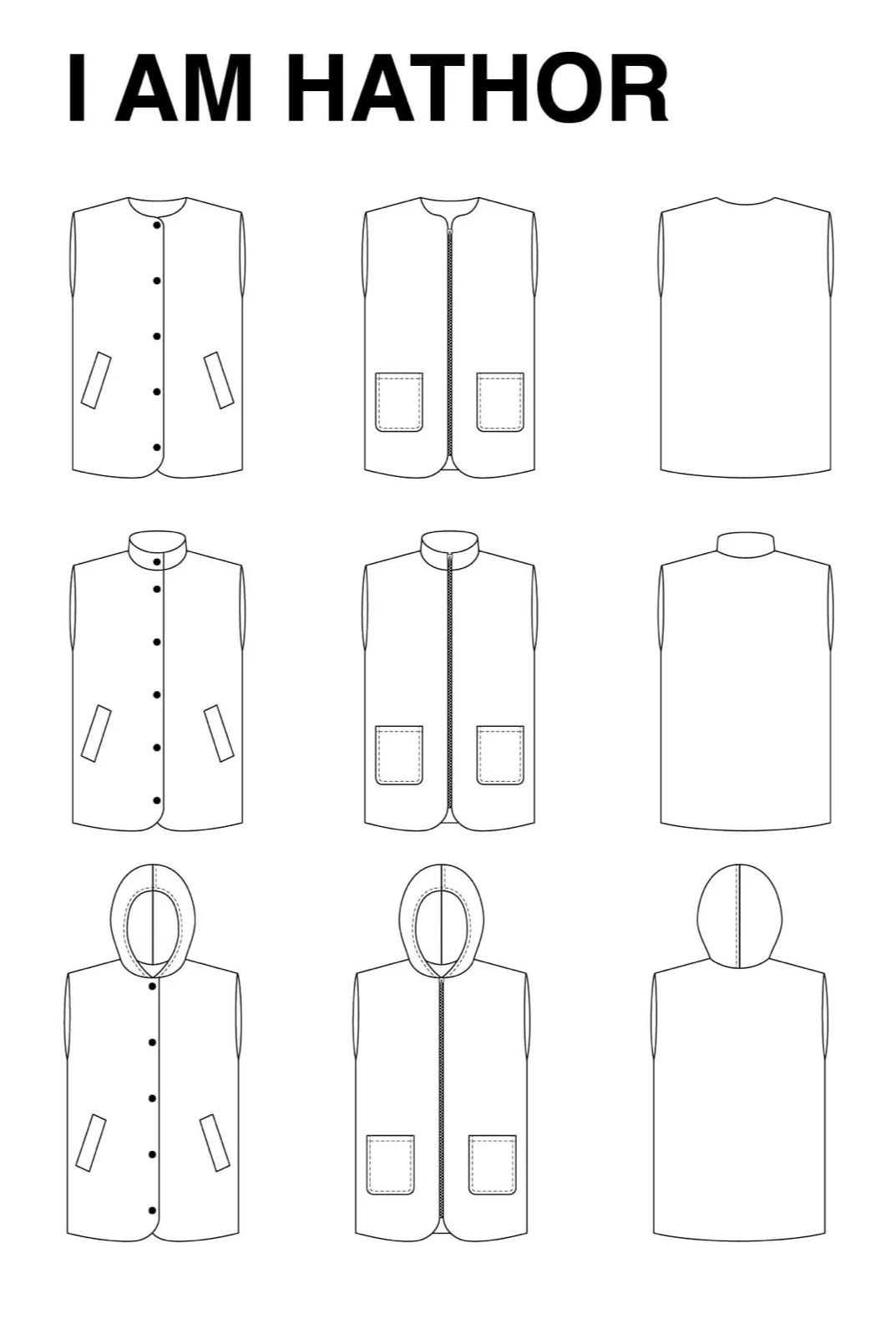 I AM - Hathor Vest/Gilet Sewing Pattern - Image 30