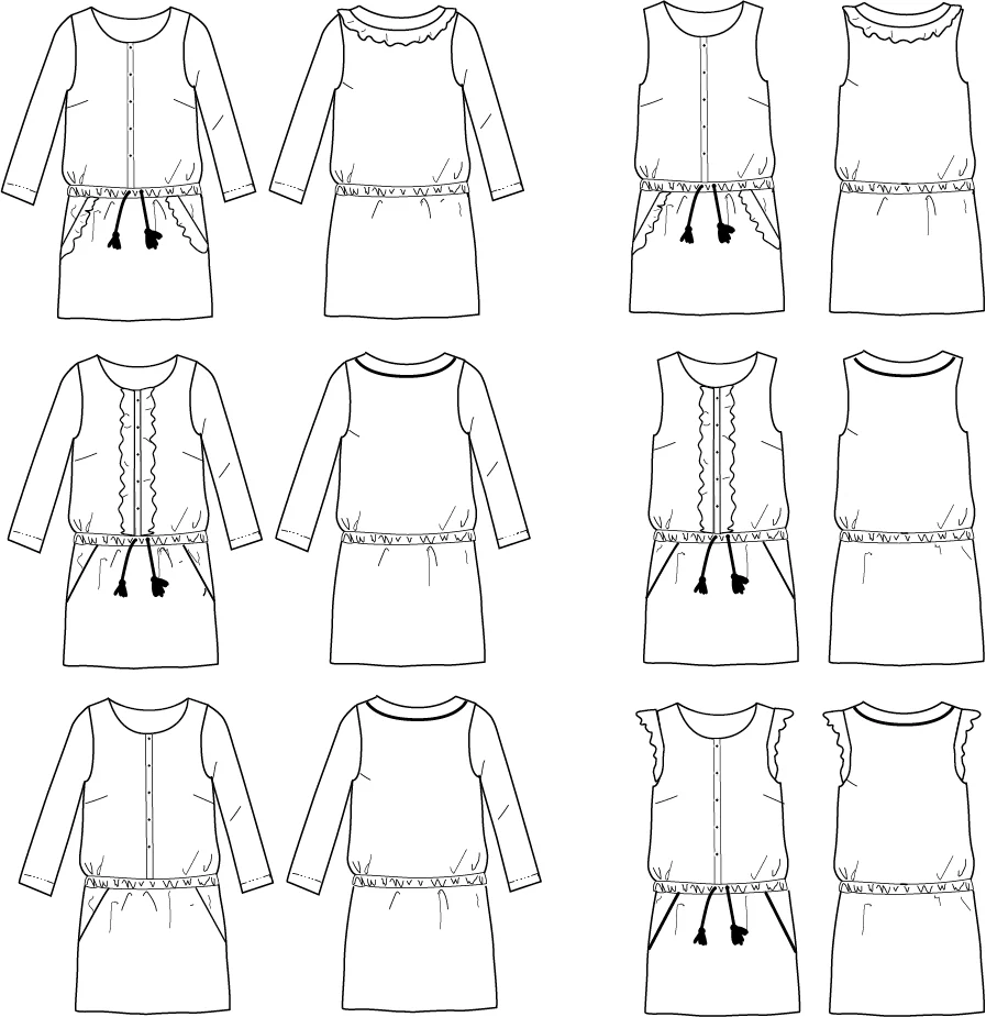 Ikatee - MARIEKE MUM Jumpsuit / Playsuit/ Dress Paper Sewing Pattern - Image 3