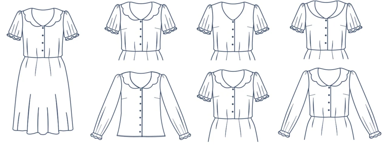 Lise Tailor - Comete Dress and Blouse Sewing Pattern - Image 9