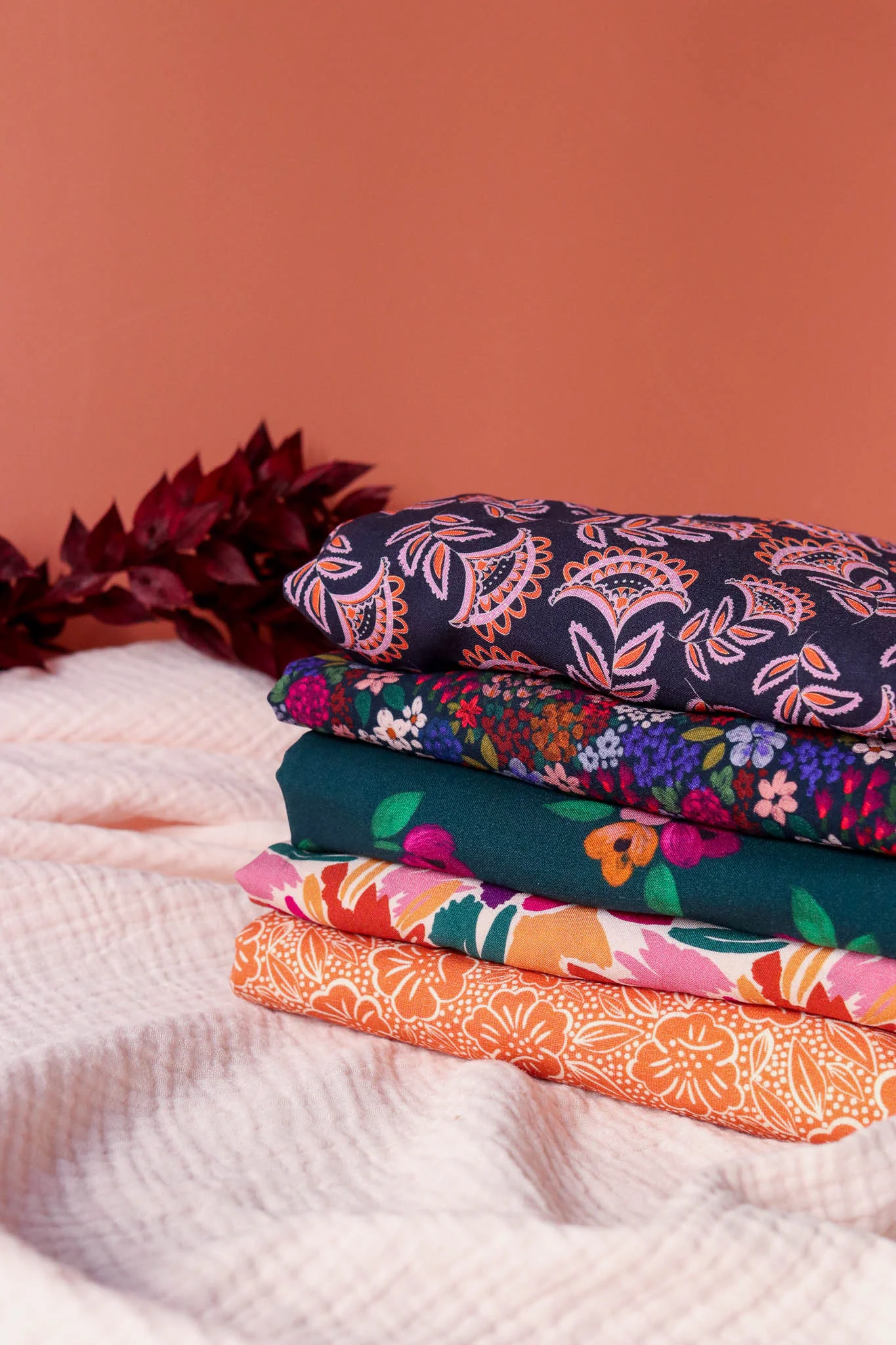 REMNANT 0.95 Metre - Lise Tailor - Florilege Lightweight GOTS Organic French Terry - Image 5
