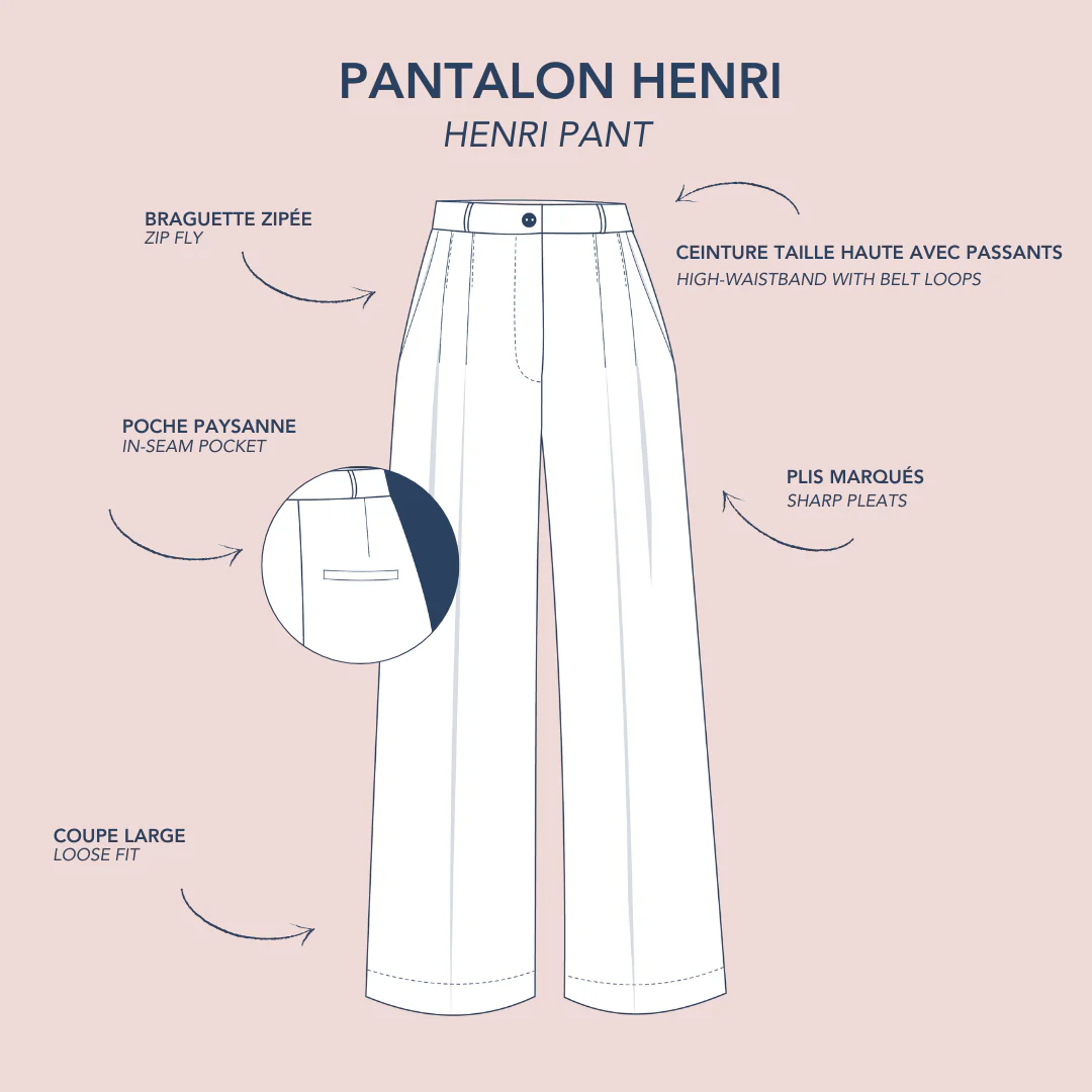 Lise Tailor - Henri Trousers Sewing Pattern - Image 2