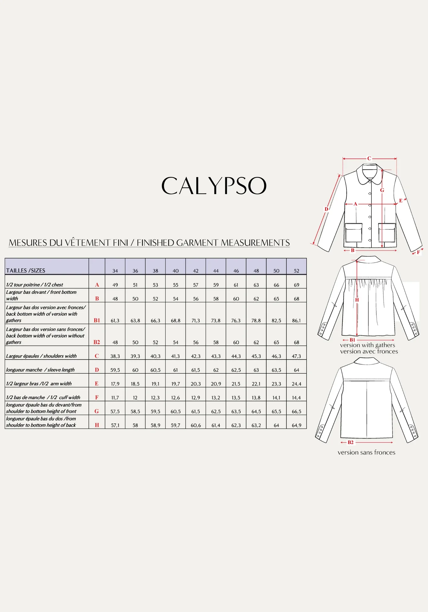 Maison Fauve - Calypso Jacket Sewing Pattern - Image 4