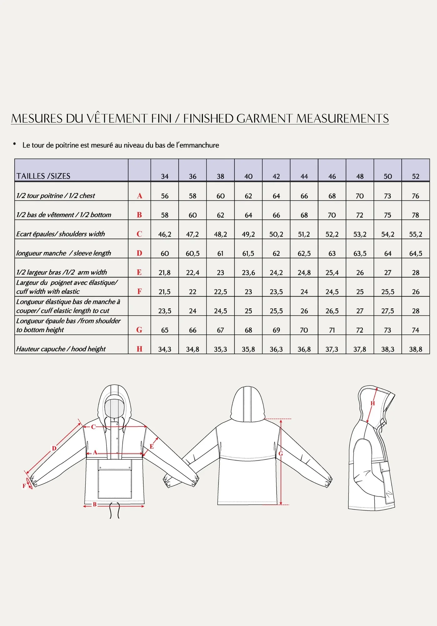 Maison Fauve - RAFALE Windbreaker Jacket Sewing Pattern - Image 22