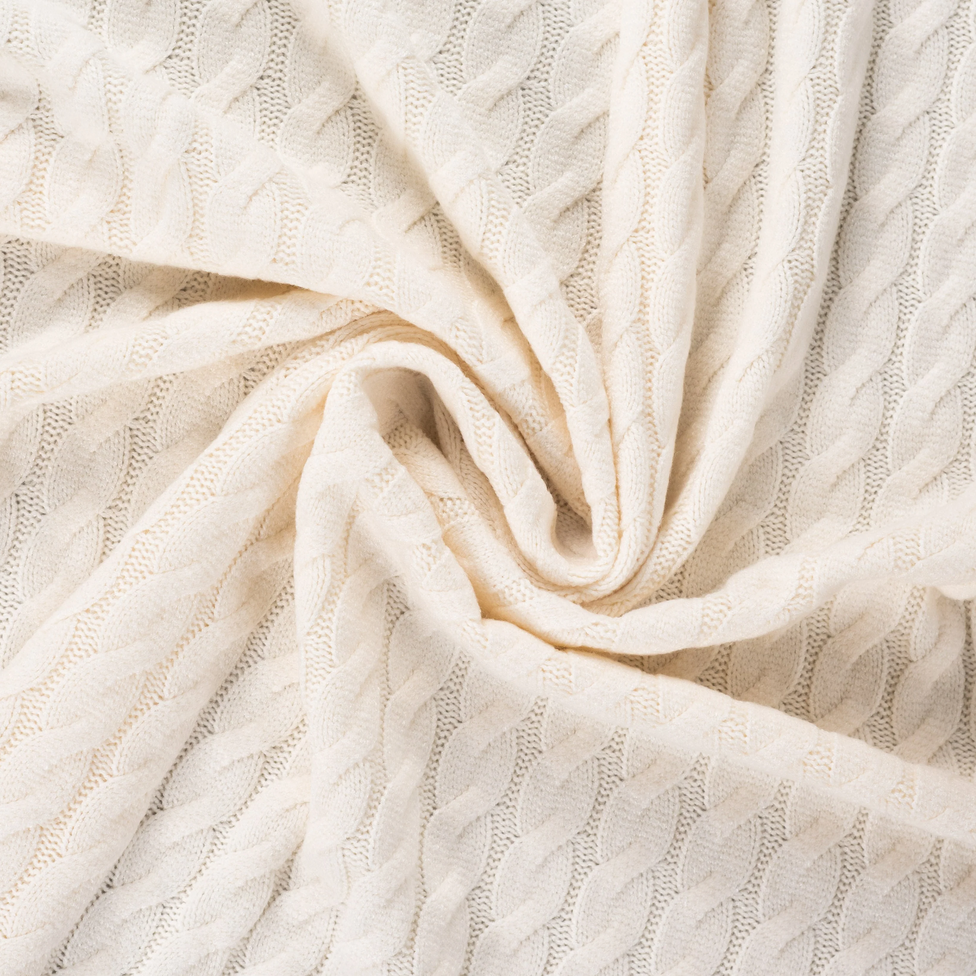 Nordic Heavy Cable Knit in Off-White - Image 14