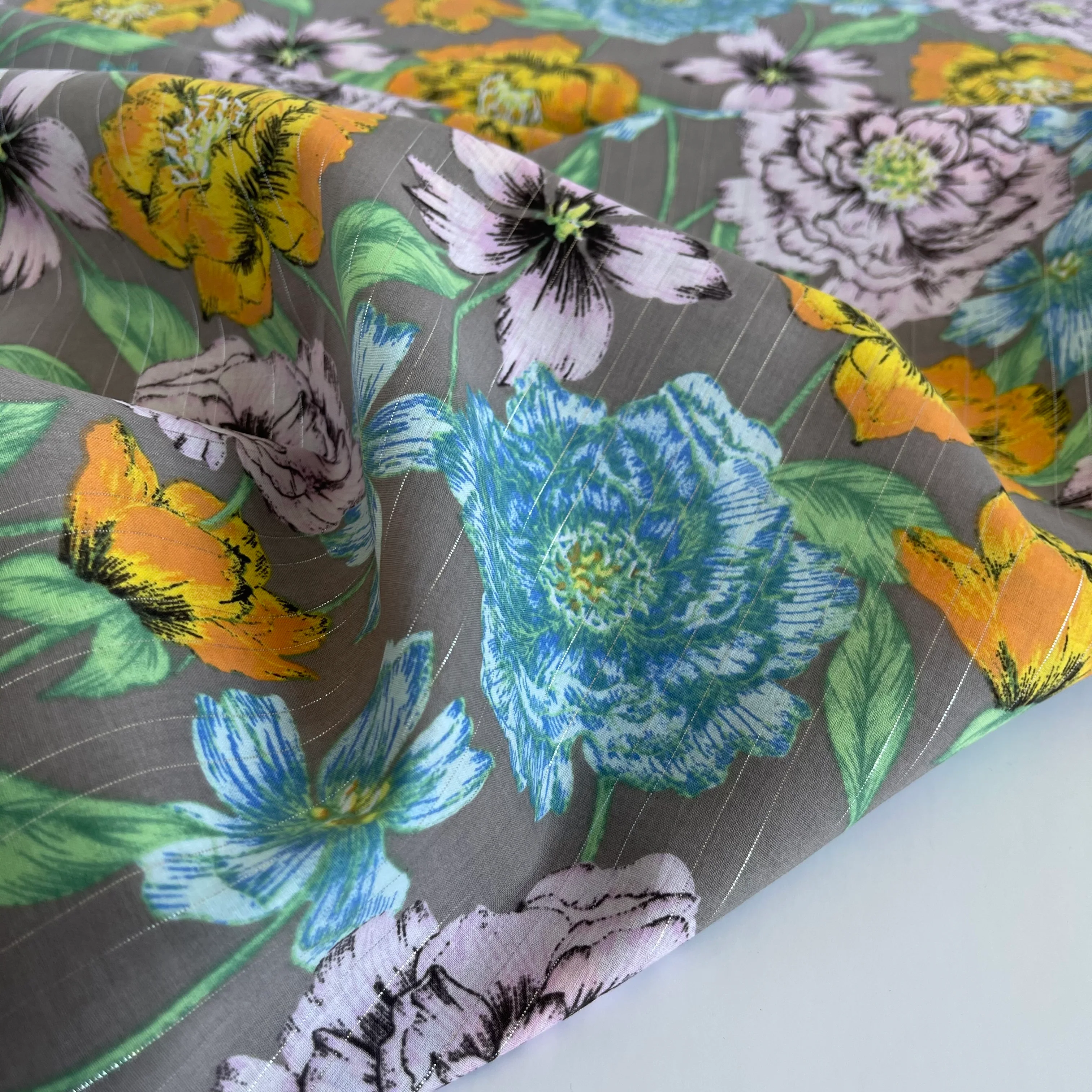 Milliblu’s - Blooms Metallic Cotton Fabric - Image 5