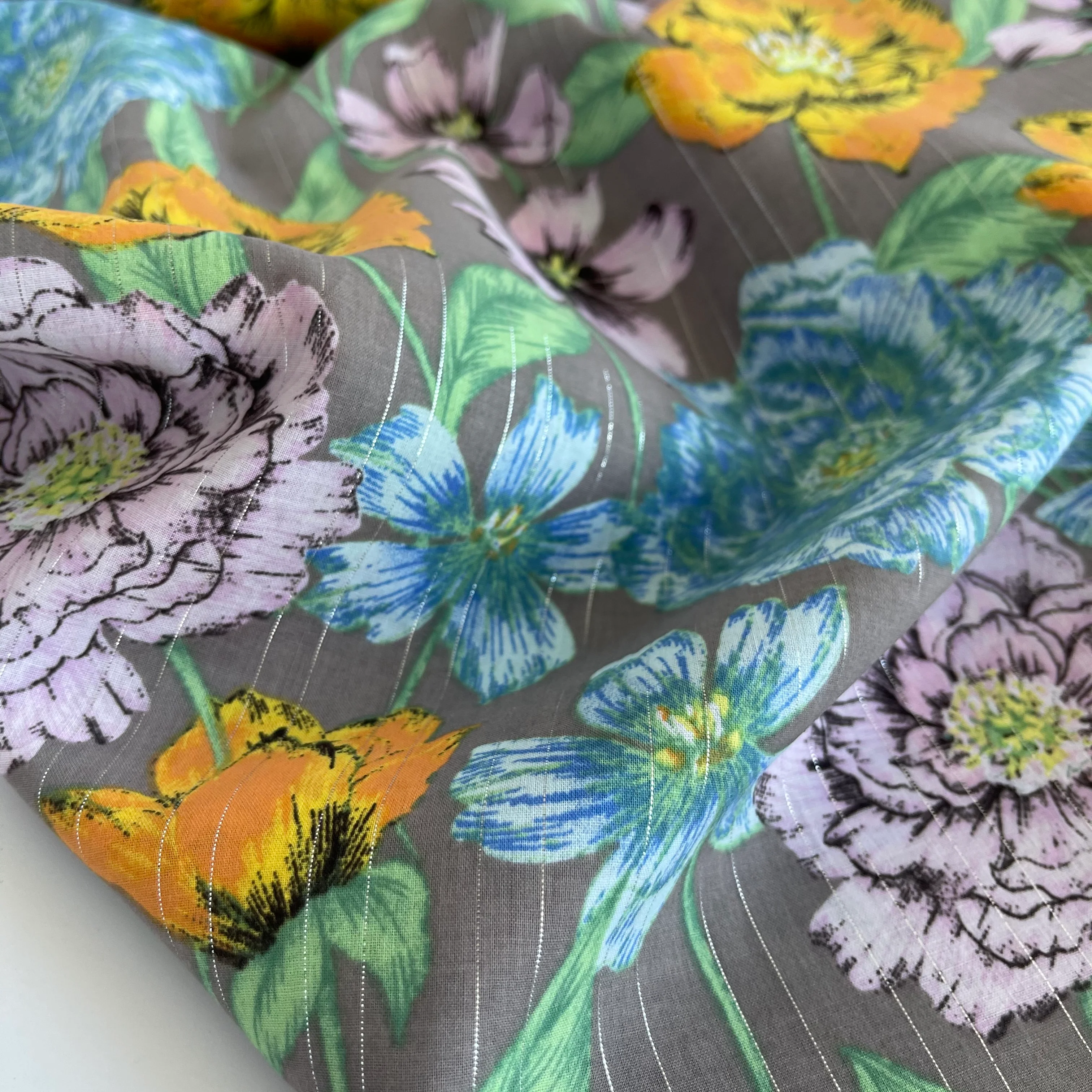 Milliblu’s - Blooms Metallic Cotton Fabric - Image 6