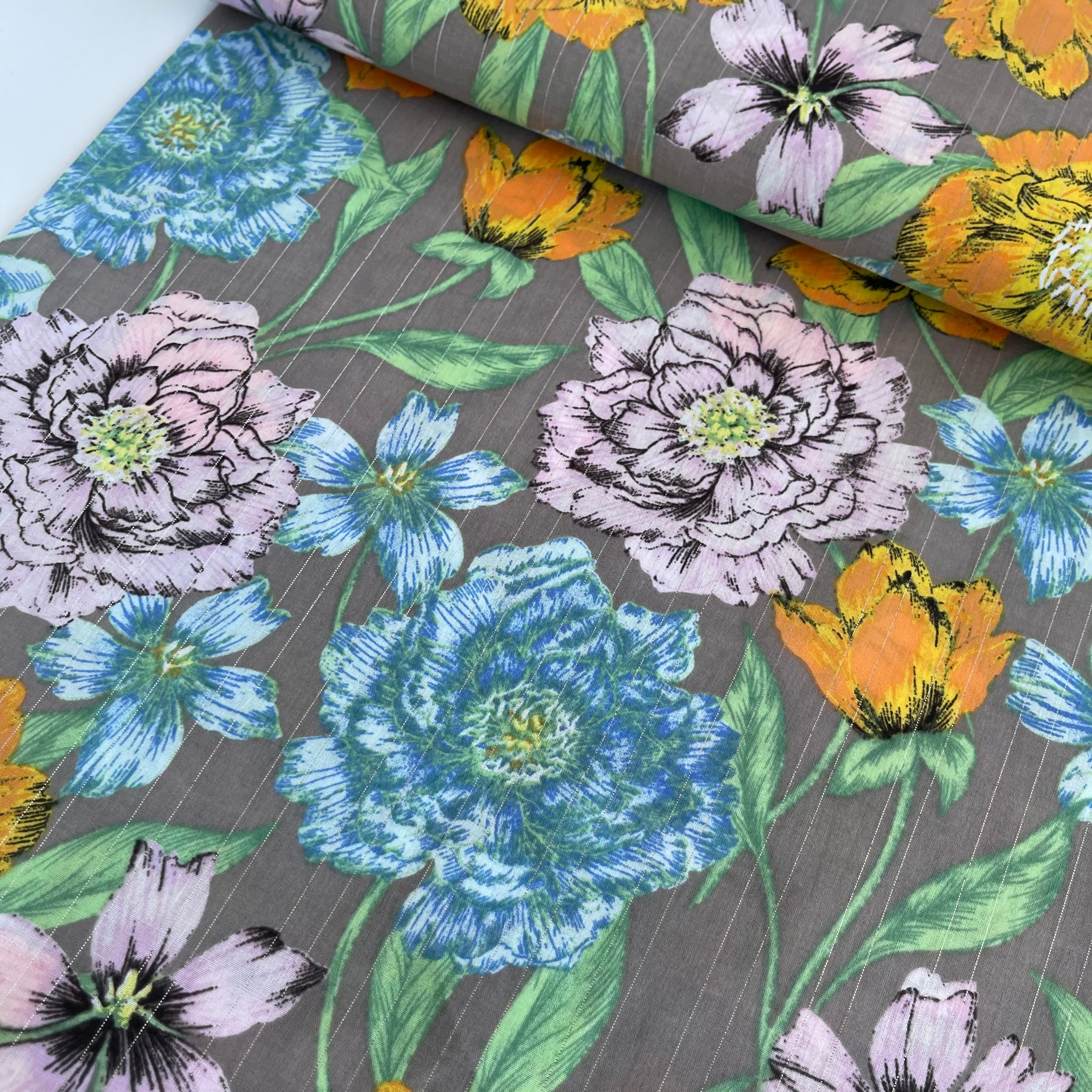Milliblu’s - Blooms Metallic Cotton Fabric - Image 8