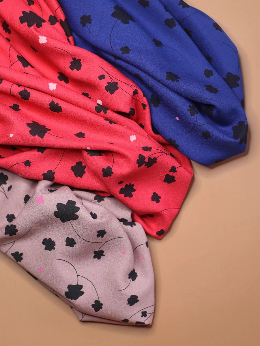 REMNANT 0.35 Metre - Mind The MAKER - Florette Crimson ECOVERO™ Viscose Leia Crepe - Image 4