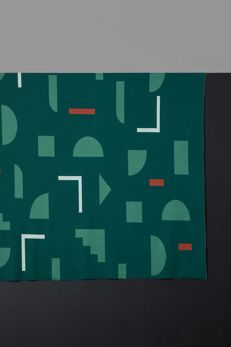 Mind The MAKER - Organic Element Jacquard Knit Bottle Green - Image 2