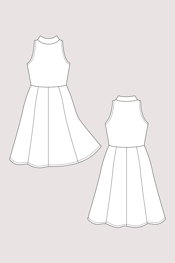 Named Clothing - BEATRIX Skater Dress Sewing Pattern - Image 5