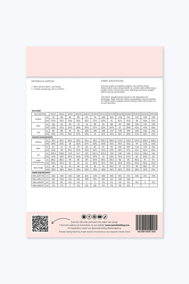 Named Clothing - HALI Wrap Dress Pattern - Image 3