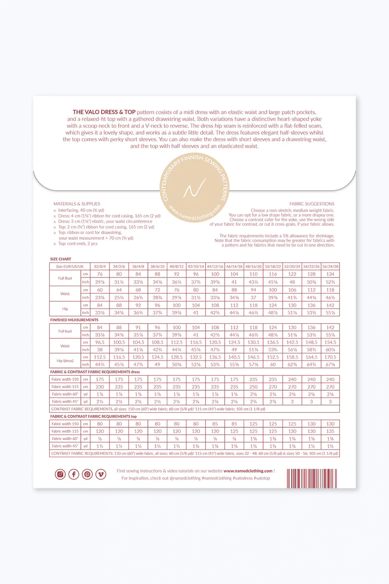 Named Clothing - VALO Dress and Top Sewing Pattern - Image 8