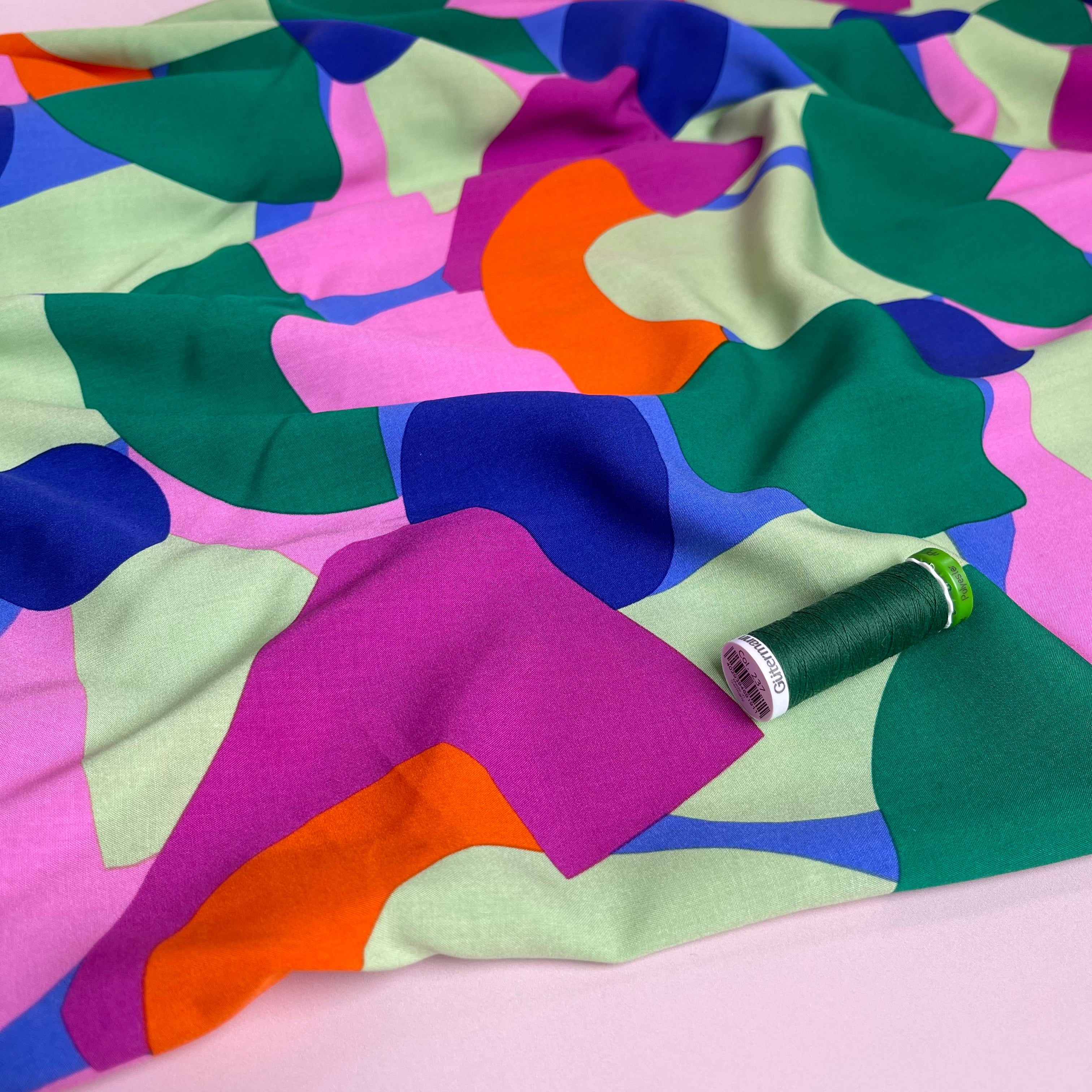 Rockpool on Light Blue Viscose with LENZING™ ECOVERO™ fibres - Image 9