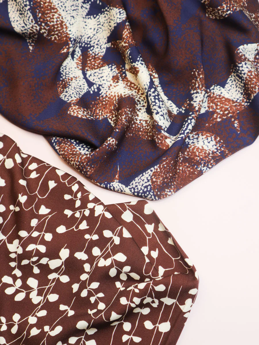 Mind The MAKER - Goya Rust Viscose Twill with LENZING™ ECOVERO™ fibres - Image 3