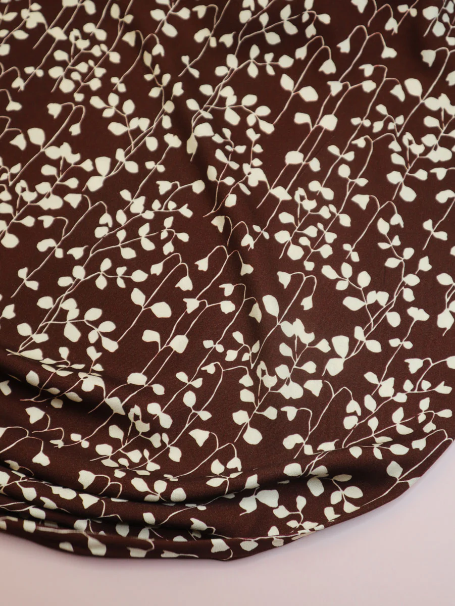 Mind The MAKER - Goya Rust Viscose Twill with LENZING™ ECOVERO™ fibres - Image 4