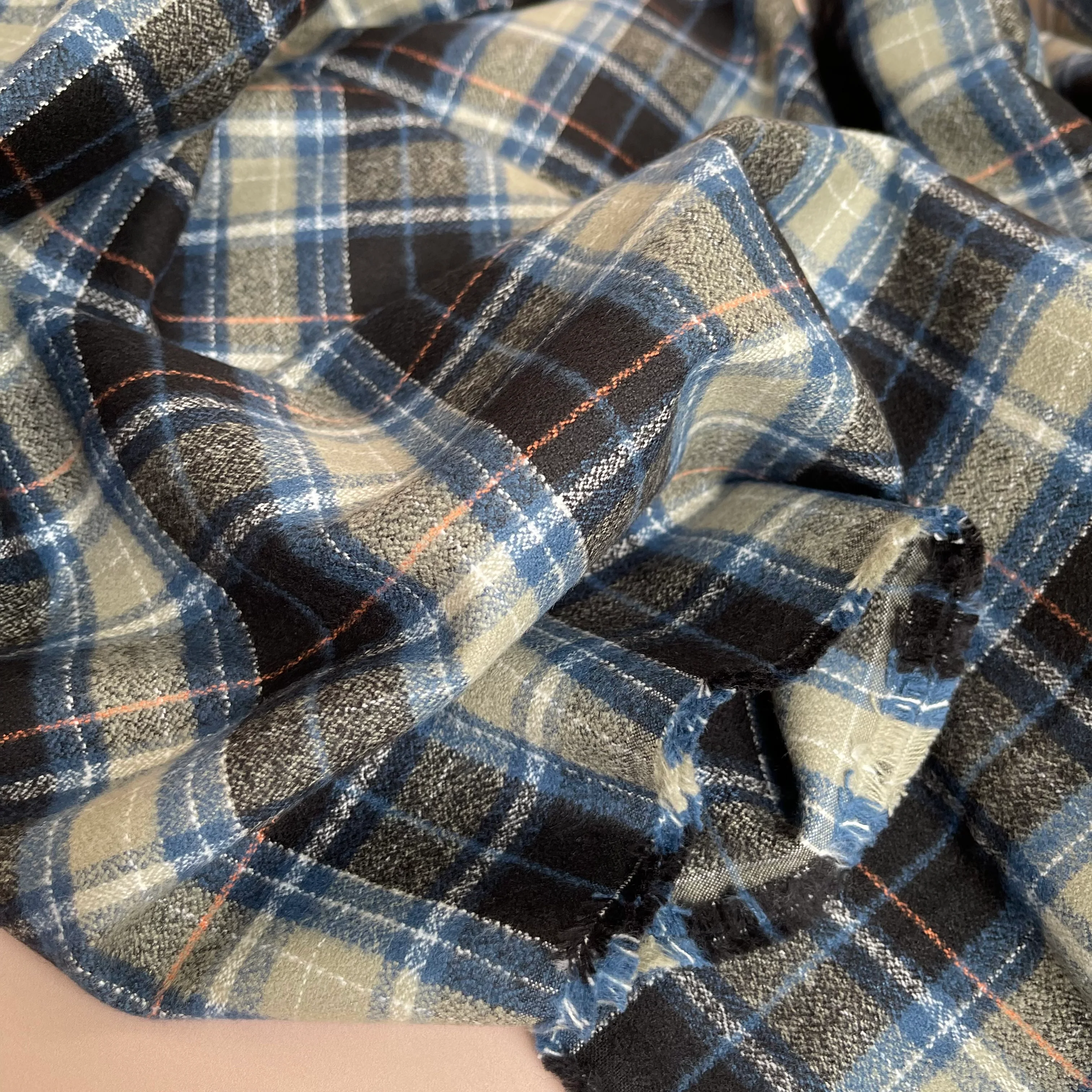 REMNANT 1.03 Metres - Storm Dark Mammoth Cotton Flannel - Image 13