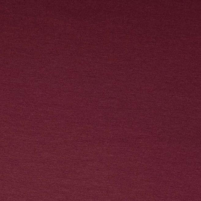 Essential Chic Aubergine Plain Cotton Jersey Fabric - Image 6