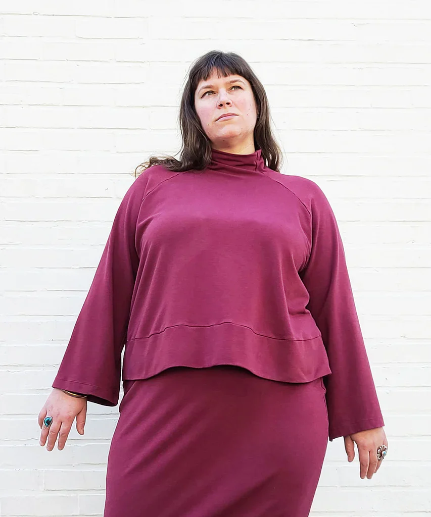 Sew House Seven - The Cosmos Curvy Sweater and Elemental Skirt Sewing Pattern 16-34 - Image 3