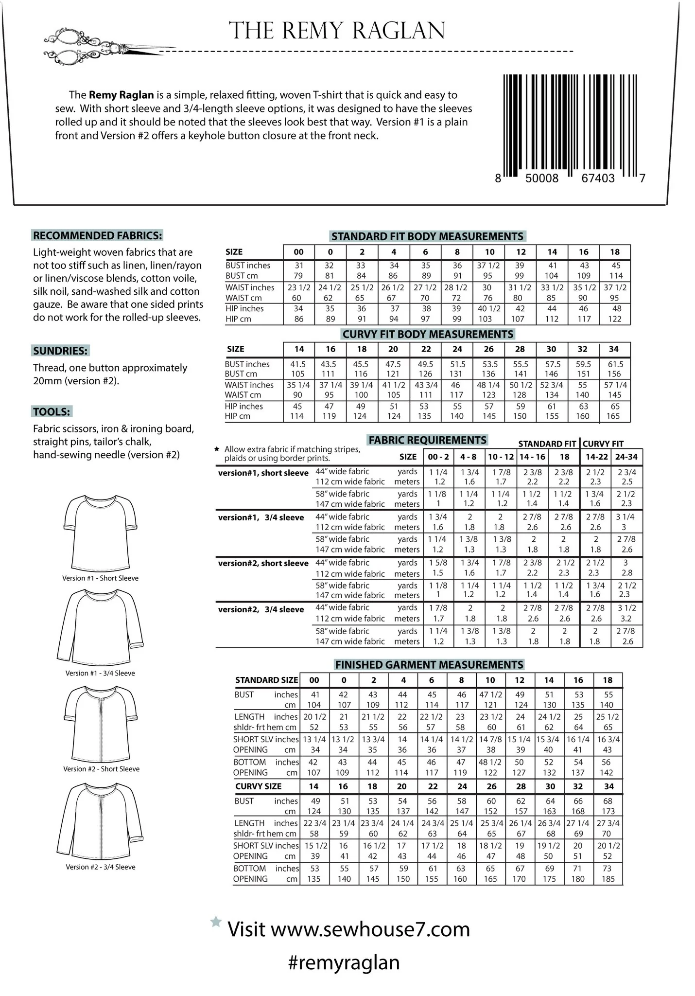 Sew House Seven - The Remy Raglan Sewing Pattern - Image 16