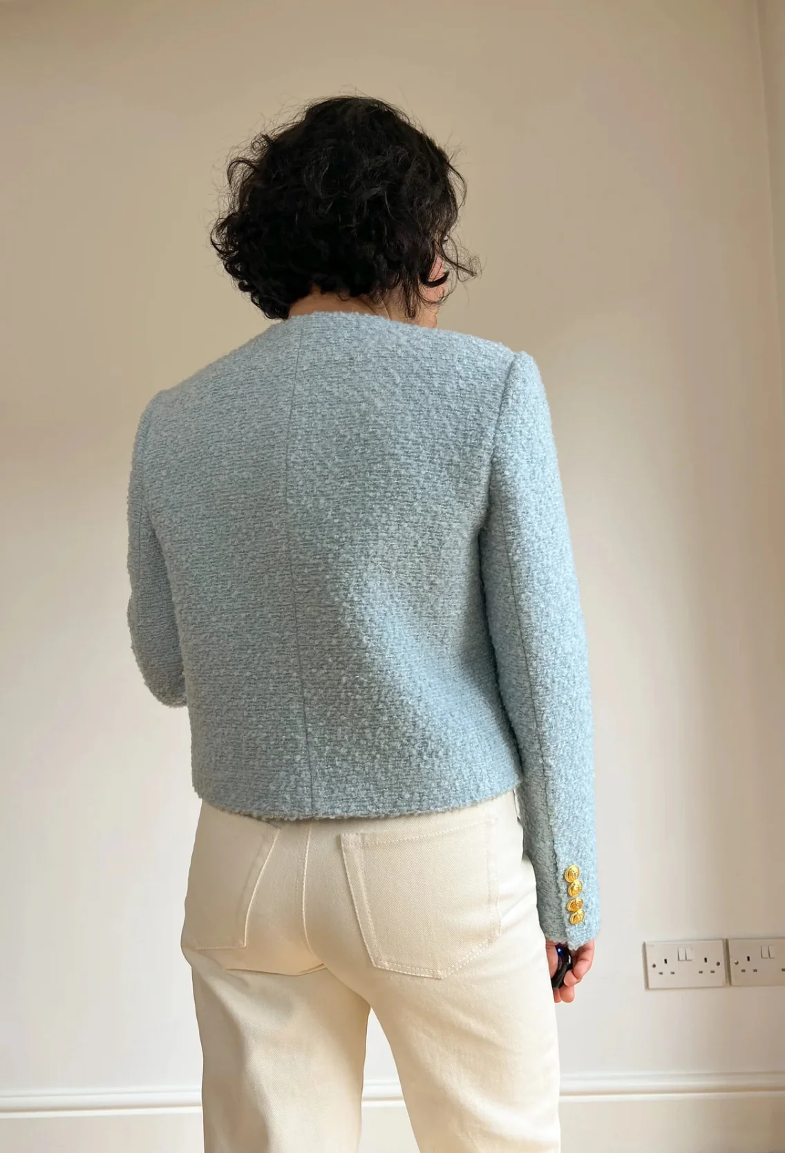 Sewing Kit - Dulce Skirt & Freddie Jacket in Teal Wool Boucle Tweed - Image 19