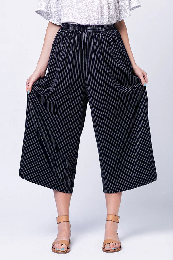 Sewing Kit - Named Ninni Culottes in Serene Khaki Sandwashed Viscose - Image 6