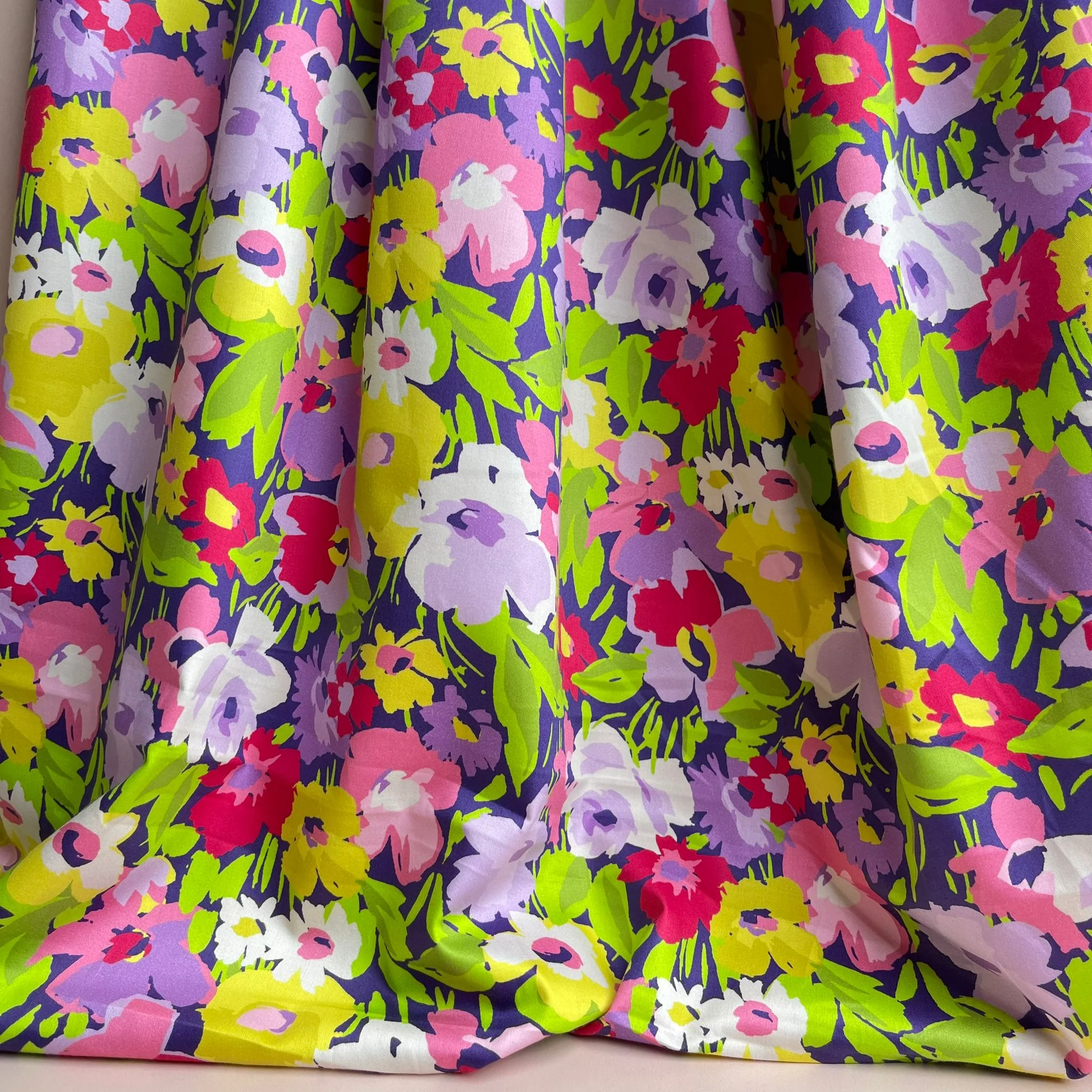 Spring Meadow Cotton Sateen Fabric - Image 4