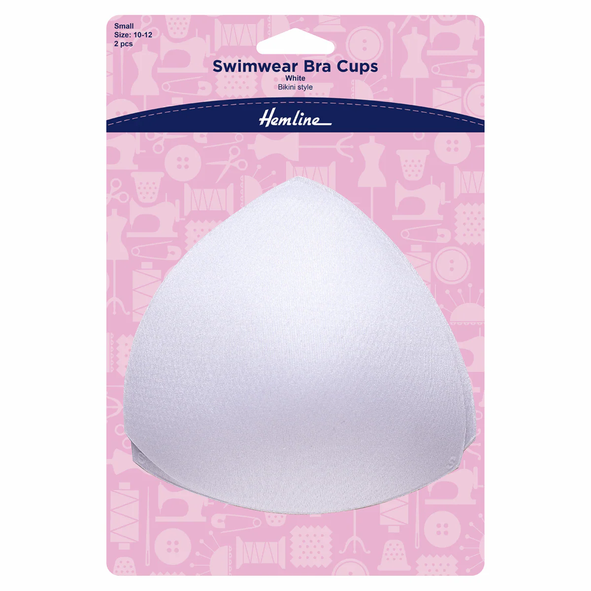 Swimwear Bra Cups - Bikini Style: White - Image 3