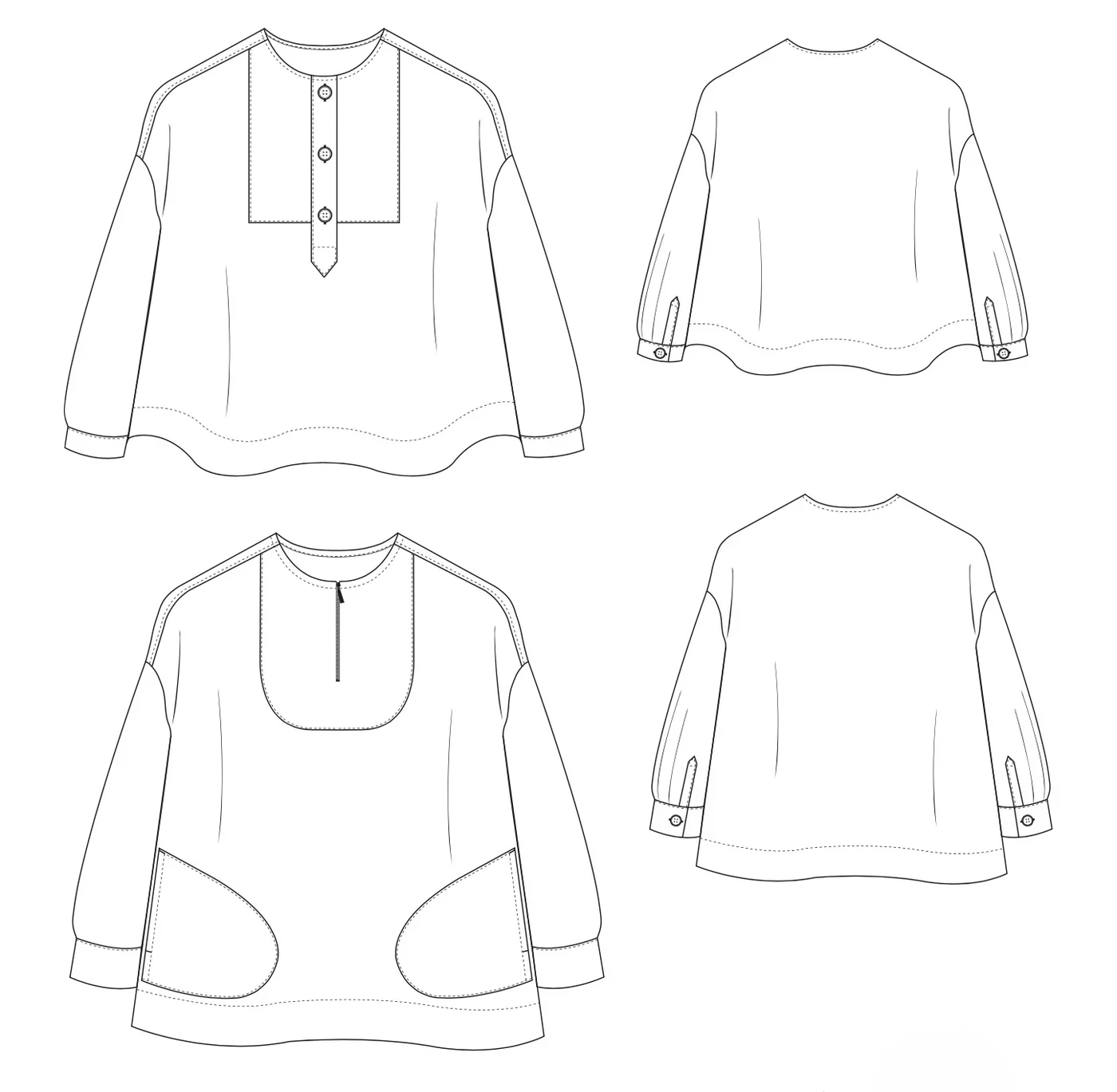 The Modern Sewing Co - French Smock Pattern - Image 11