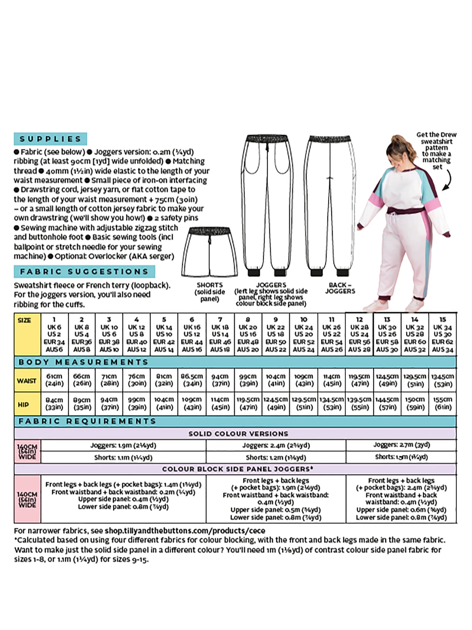Tilly and the Buttons - Cece Joggers Sewing Pattern (6-34) - Image 16