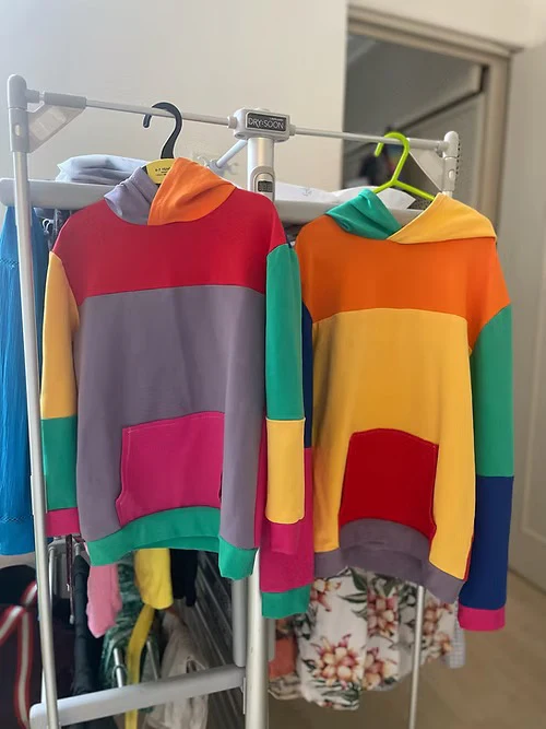 Two Stitches - Finley Colour Blocked Hoodie Sewing Pattern 2 - 14 years - Image 4