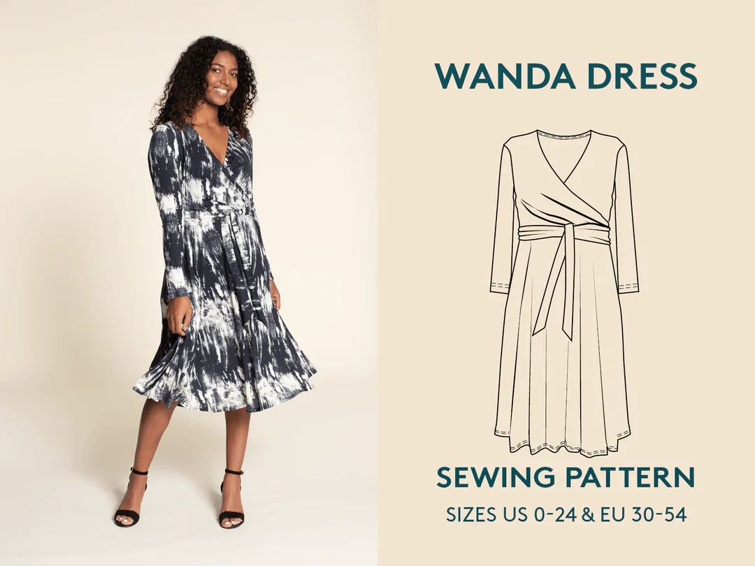 Wardrobe by Me - Wanda Wrap Dress Sewing Pattern - Image 2